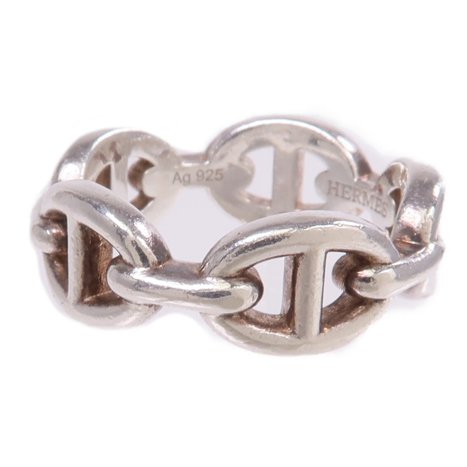 HERMES 925純銀Chaine D'anere Ring戒指US#5.5