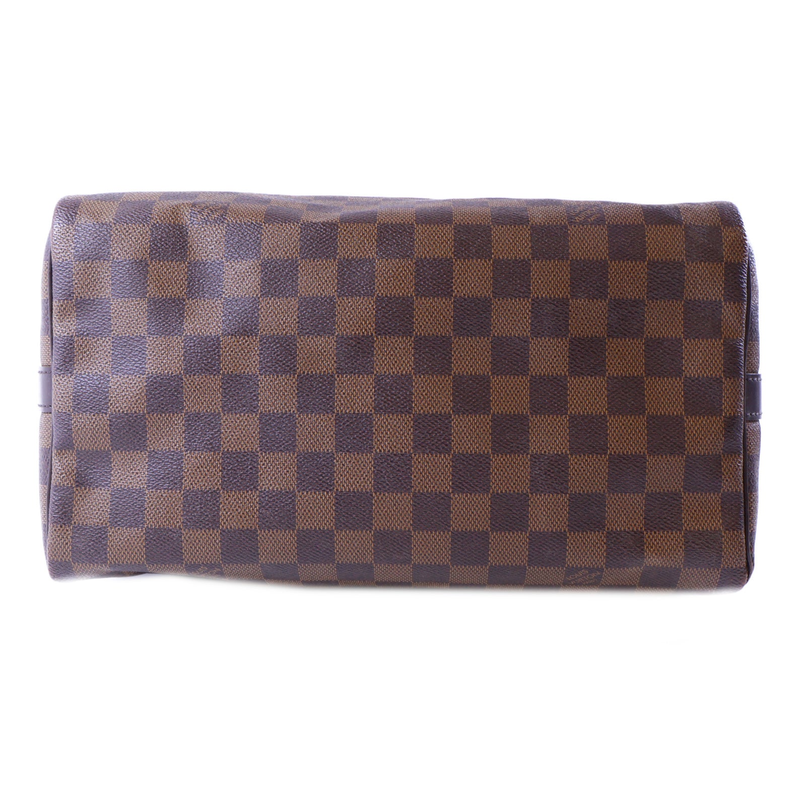 LOUIS VUITTON Damier Speedy 30金扣手挽袋棕色