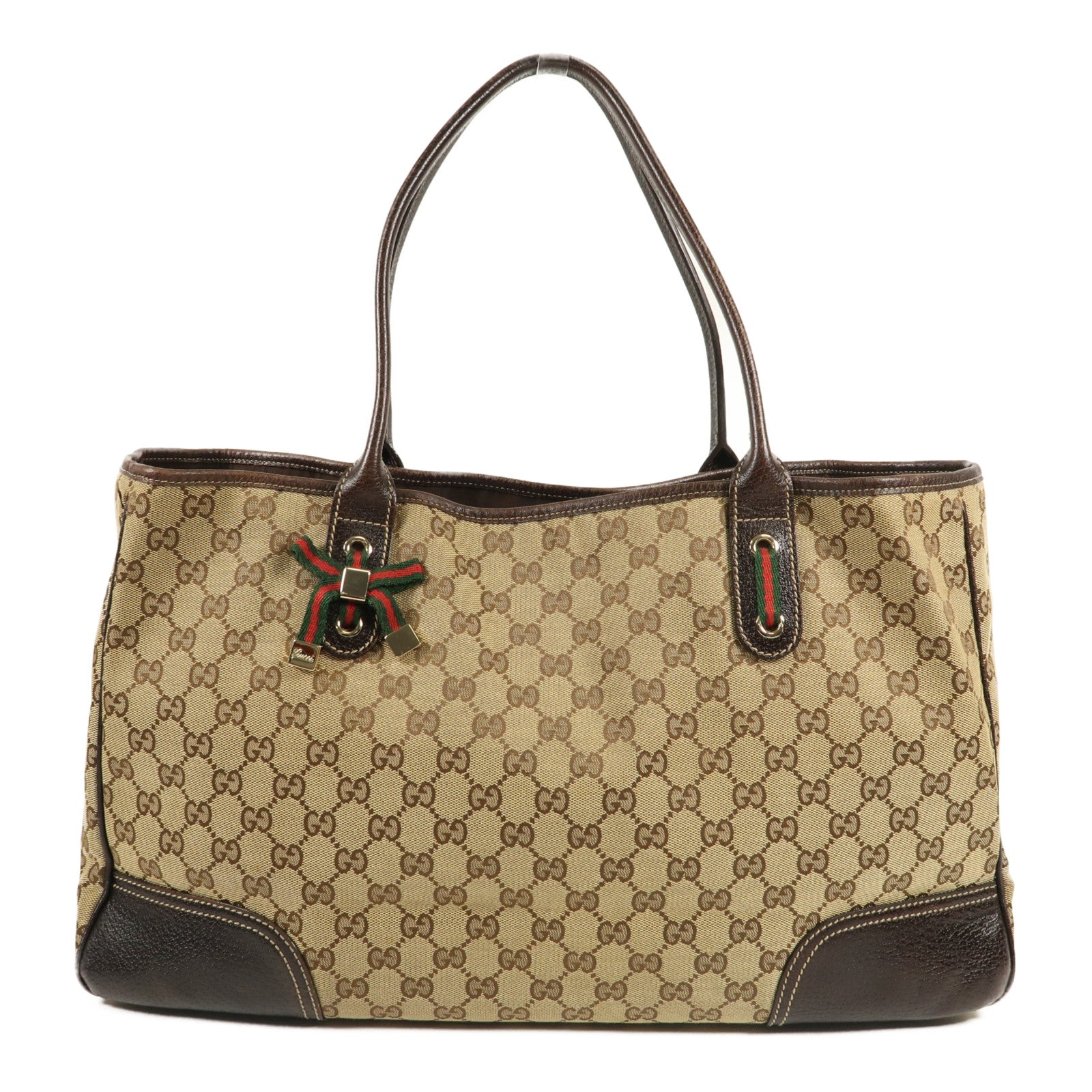 GUCCI 帆布Shoulder Bag金扣肩背袋