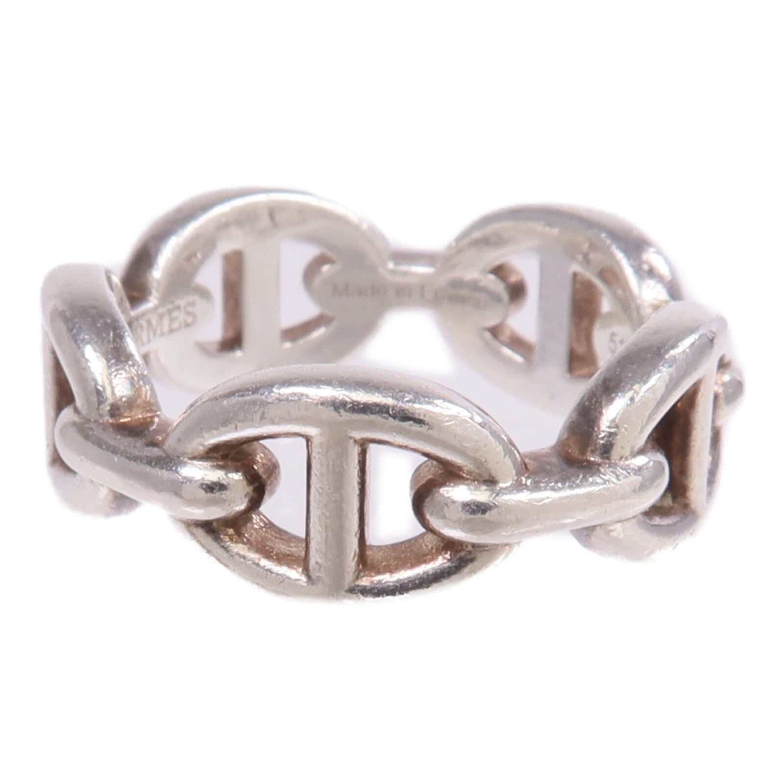 HERMES 925純銀Chaine D'anere Ring戒指US#5.5
