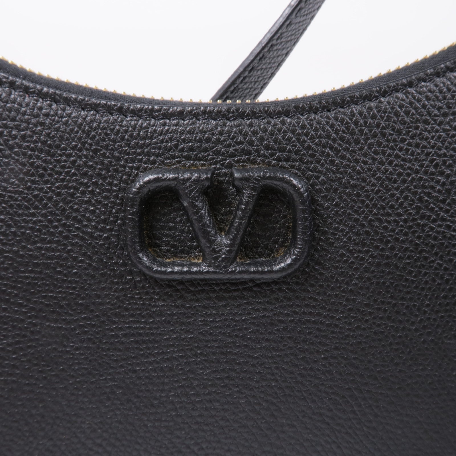 Valentino 牛皮皮革Shoulder Bag金扣肩背袋