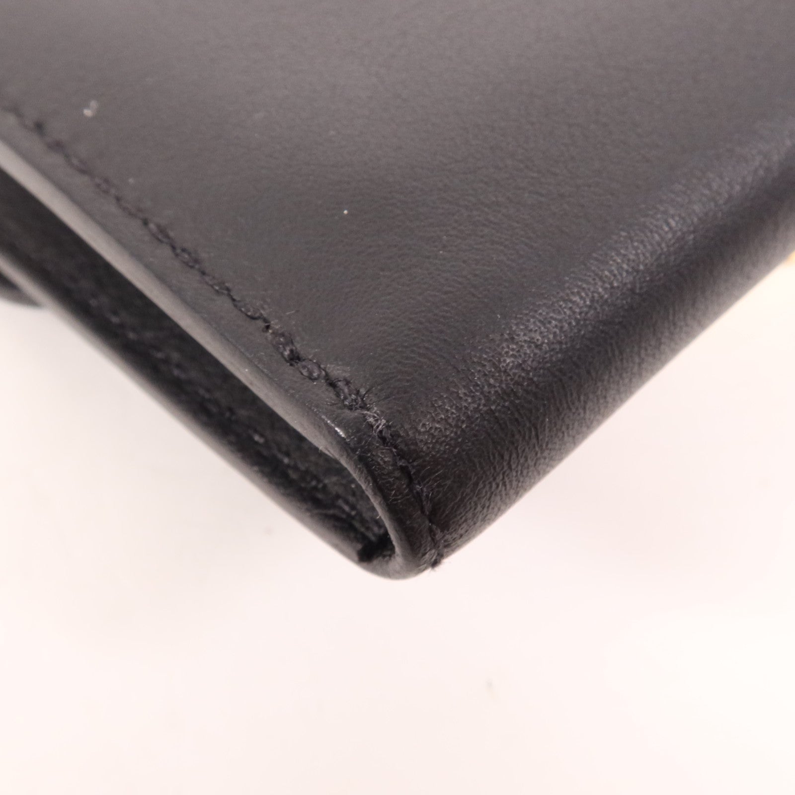 HERMES Swift皮革Glenan Compact Wallet金扣錢包