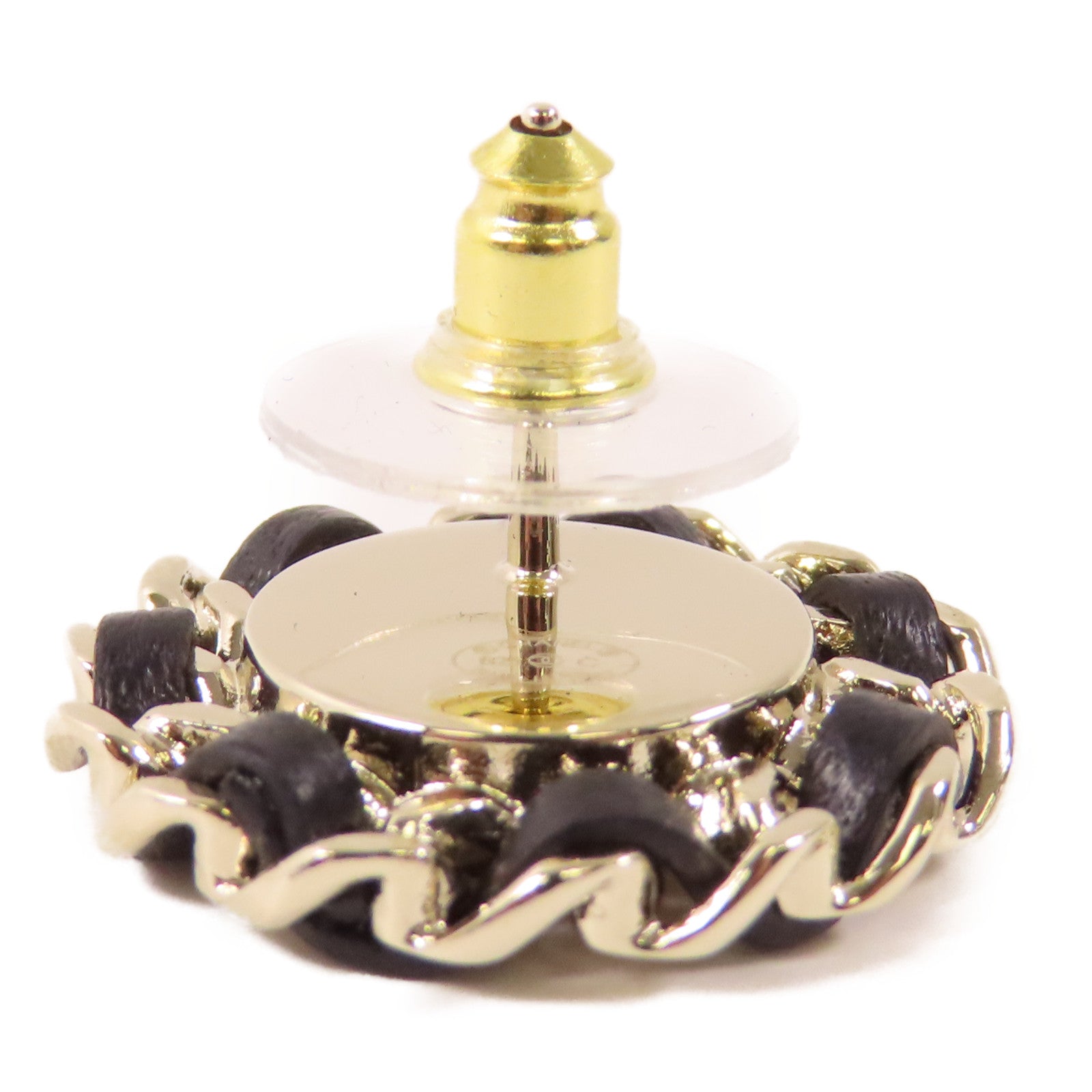 CHANEL 金屬Earrings耳環黑色/金色