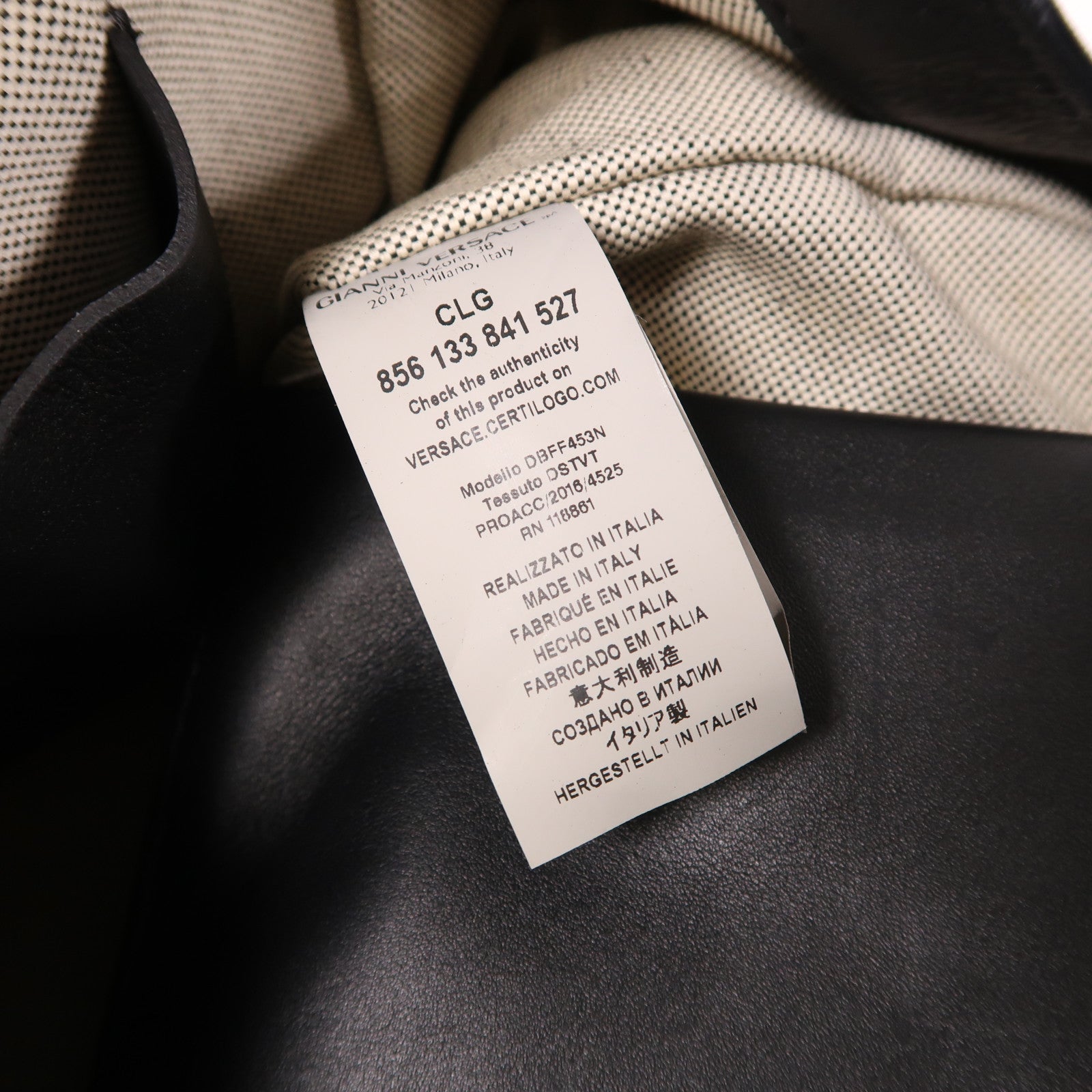 VERSACE 牛皮皮革2 Way Shoulder金扣手挽肩背兩用袋