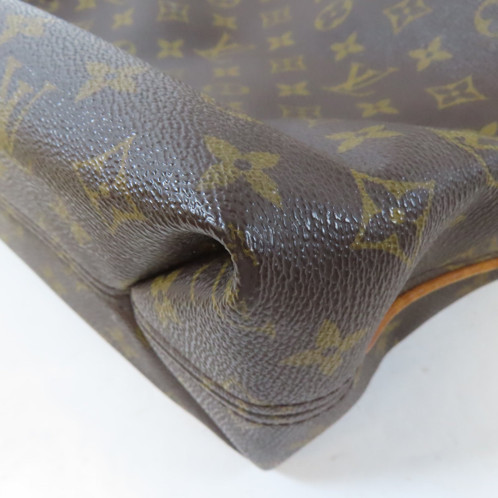 LOUIS VUITTON Monogram Sully PM金扣肩背袋啡色