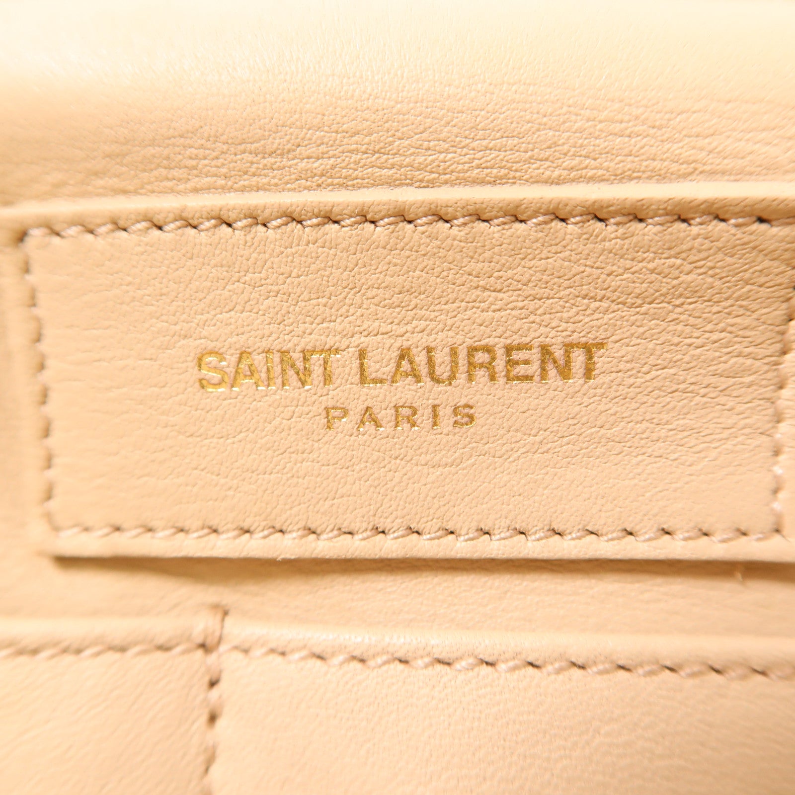 SAINT LAURENT 牛皮皮革Y Line金扣手挽袋