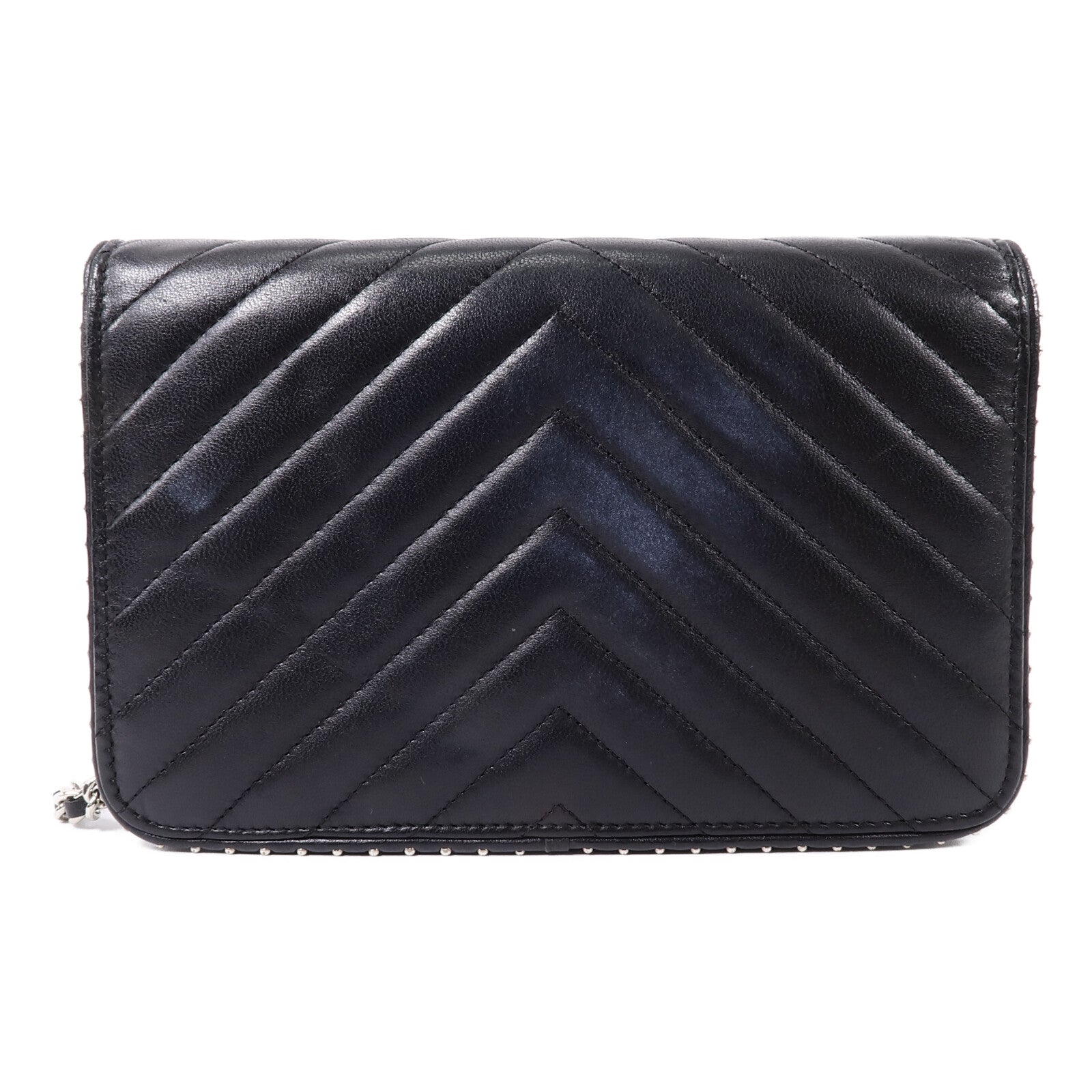 CHANEL 牛皮皮革WOC Wallet On Chain鏈帶肩背袋