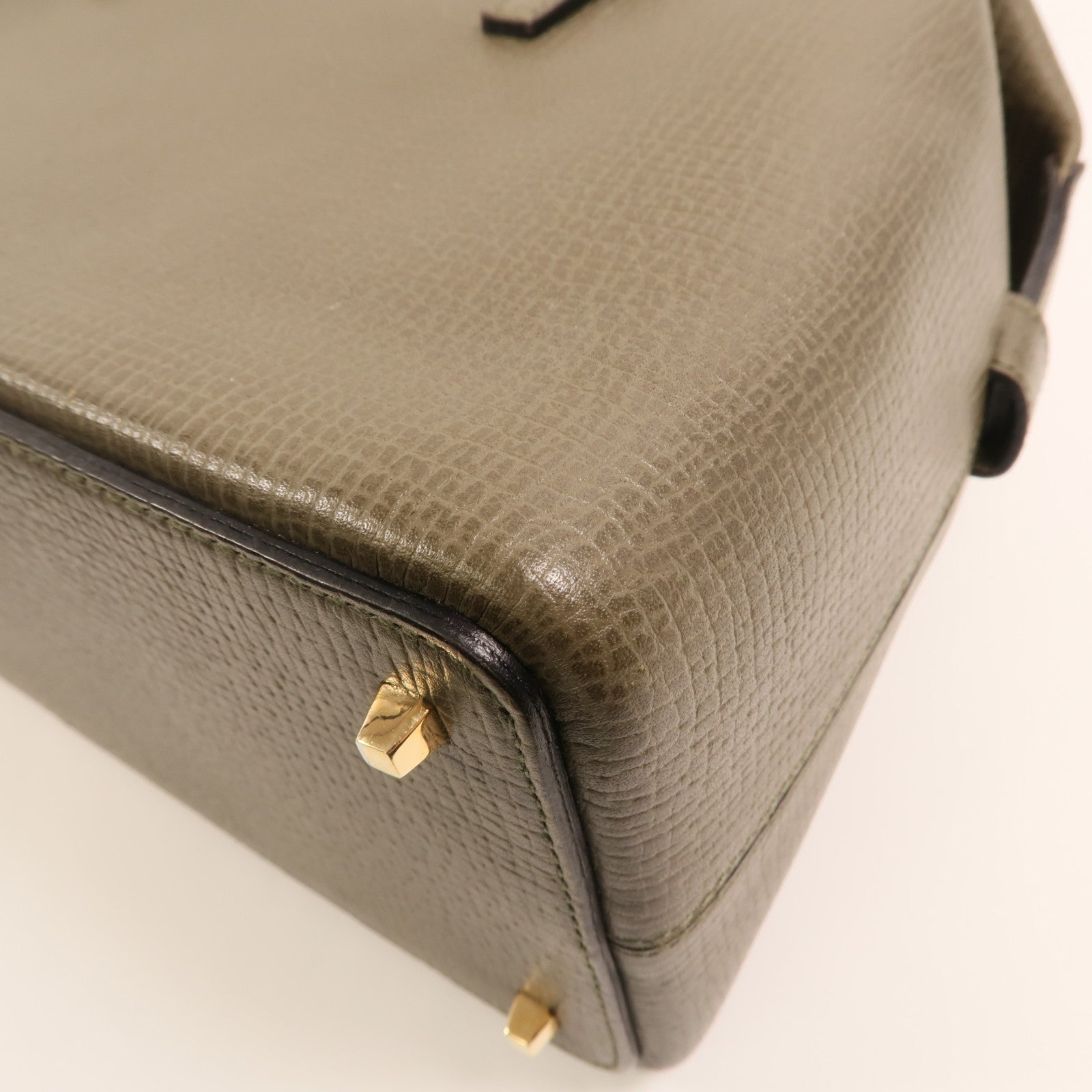 LOEWE 牛皮皮革Handbag金扣手挽袋
