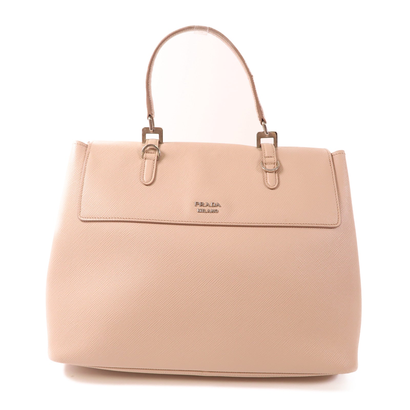PRADA 牛皮皮革Saffiano Cuir Convertible Tote Bag銀扣手挽肩背兩用袋