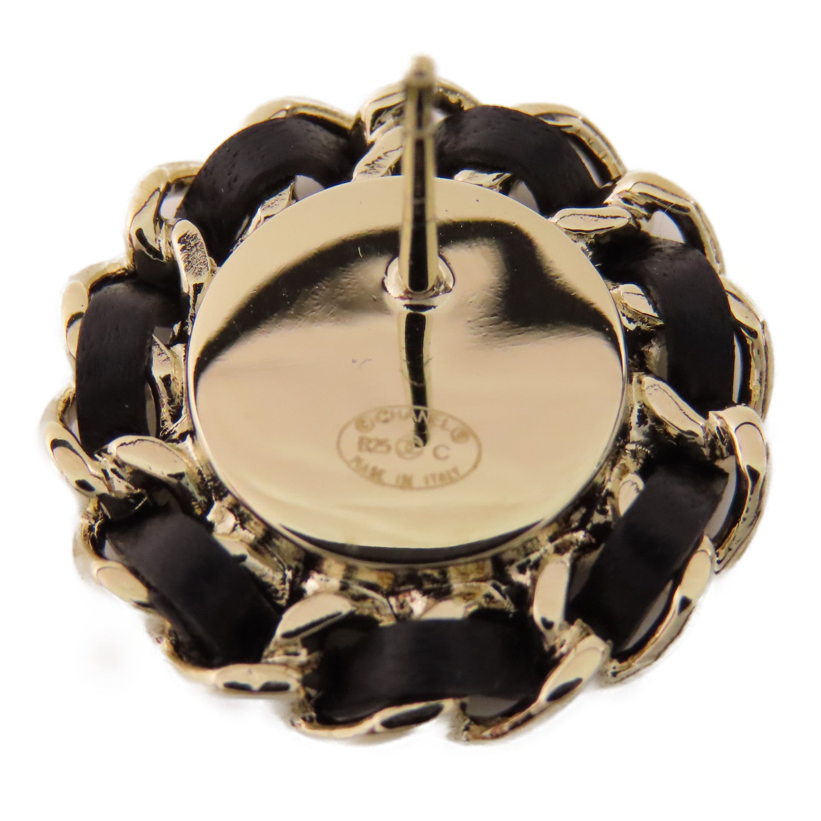 CHANEL 金屬Earrings耳環黑色/金色