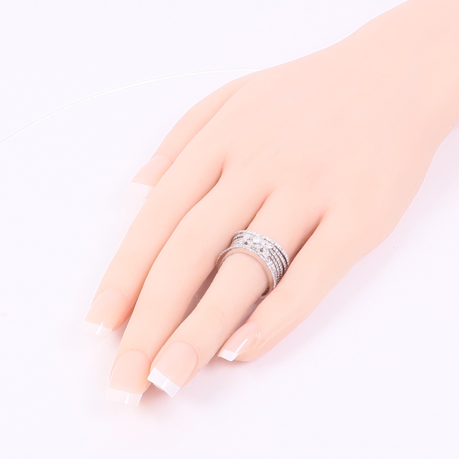 JEWELRY 【激減優惠】18K白金Diamond Ring鑽石戒指US#7
