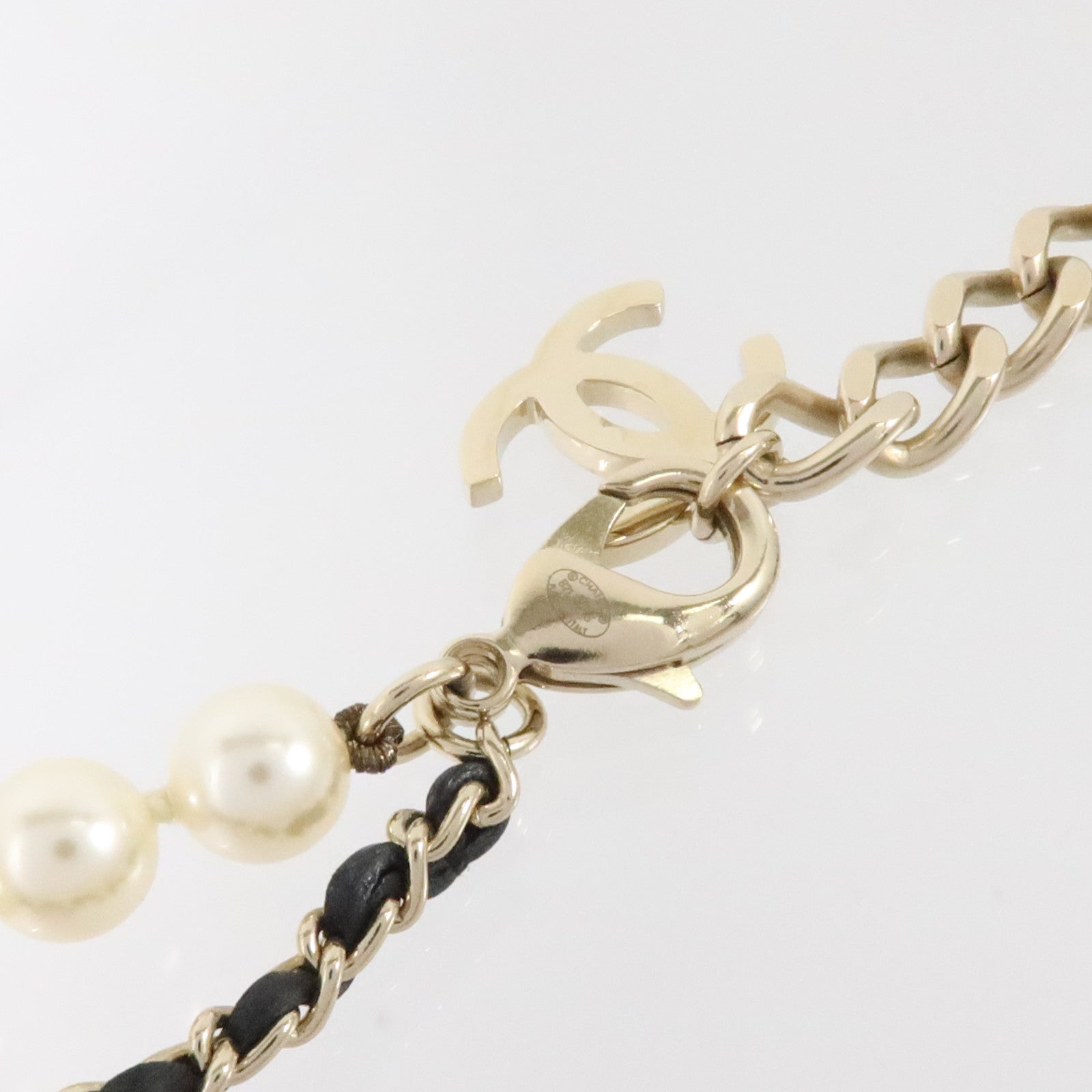 CHANEL 金属/皮革/PVC Necklace項鏈