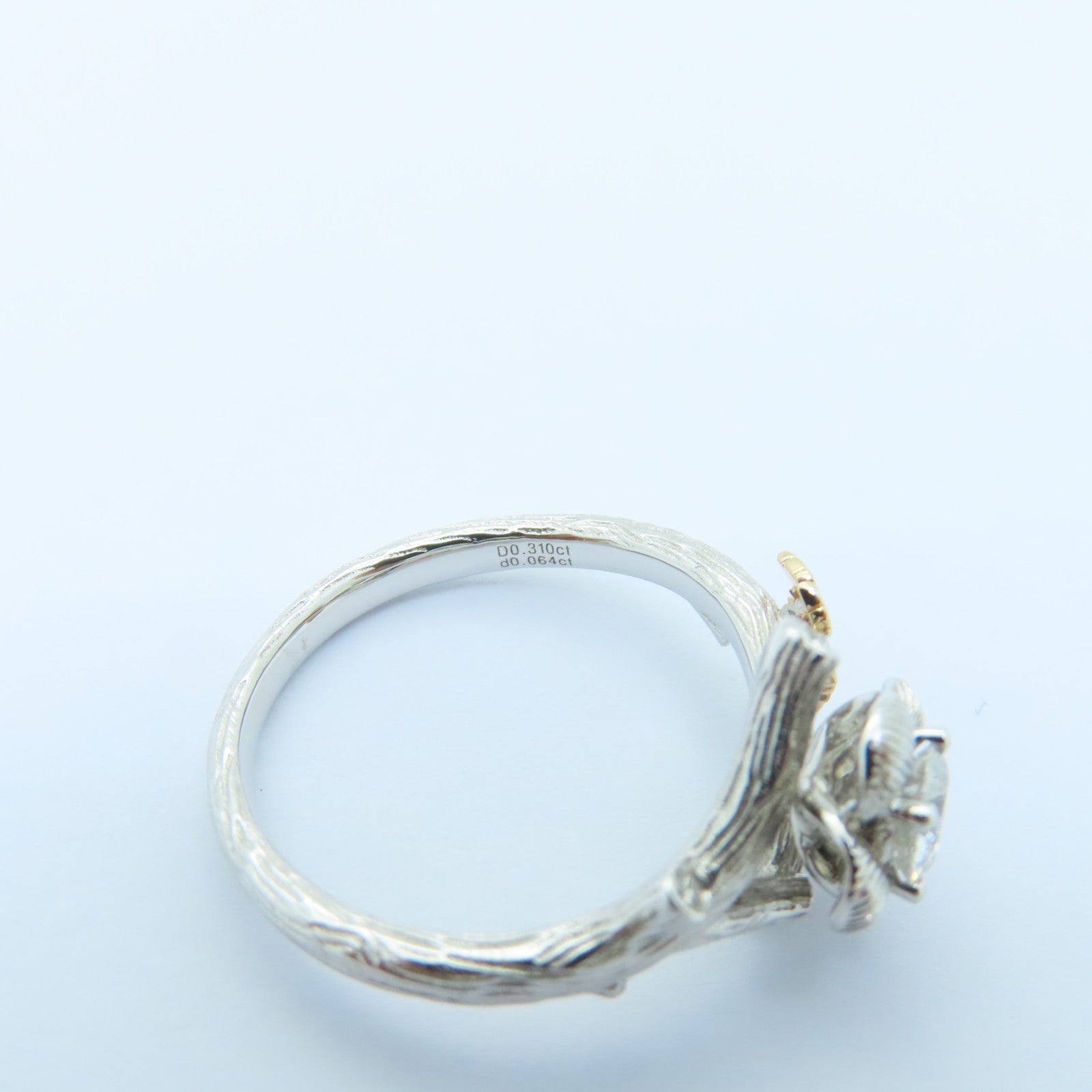 JEWELRY 【激減優惠】18K白金Diamond Ring 0.310ct/0.064ct鑽石戒指US#6.5