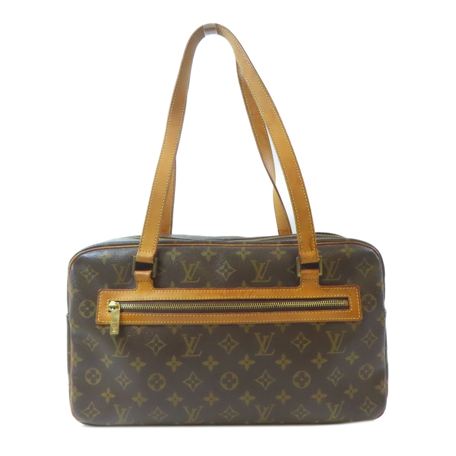 LOUIS VUITTON Monogram Cite GM金扣肩背袋啡色