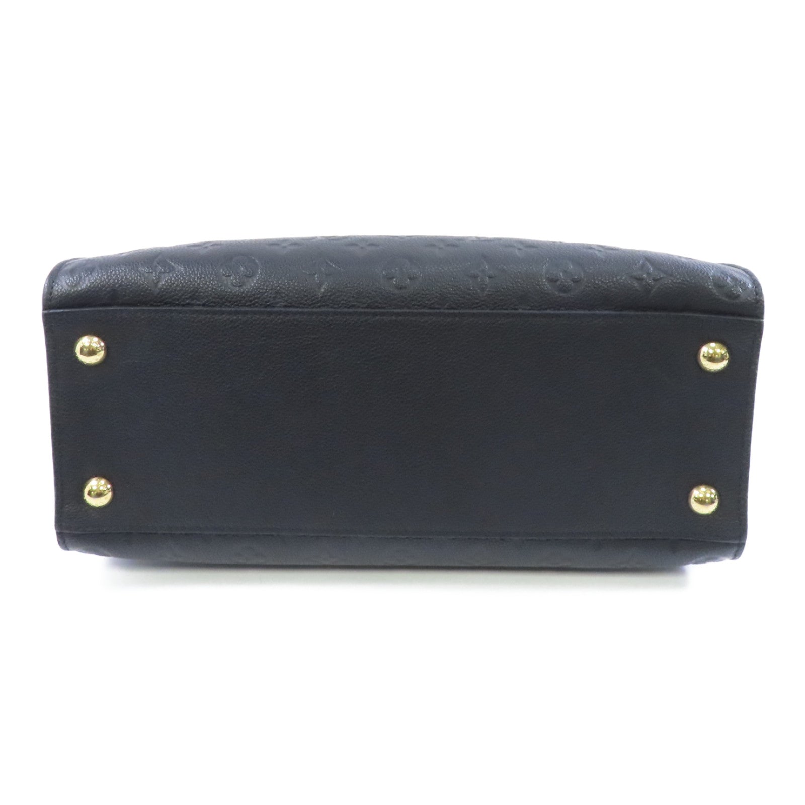 LOUIS VUITTON Monogram Empreinte PontNeuf GM金扣手挽肩背兩用袋黑色