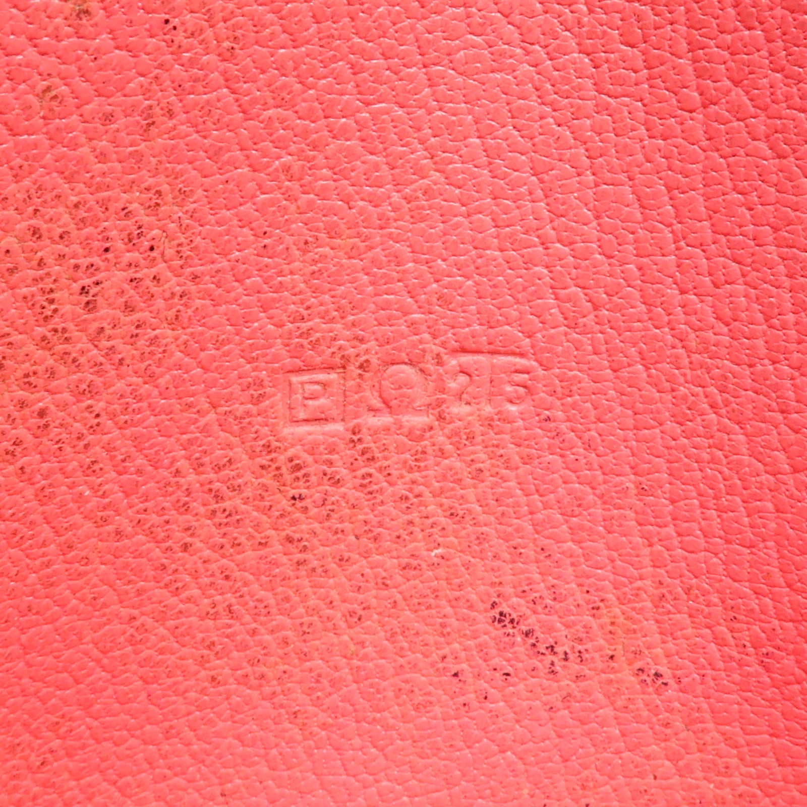 HERMES 山羊皮革Evelyne Long Wallet長錢包Rose Lipstick