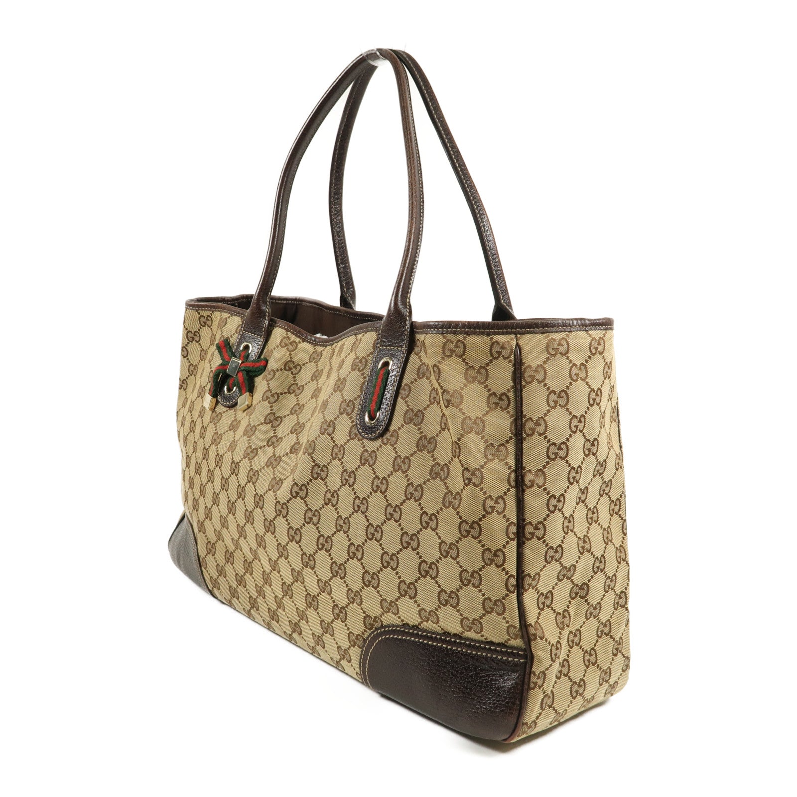 GUCCI 帆布Shoulder Bag金扣肩背袋