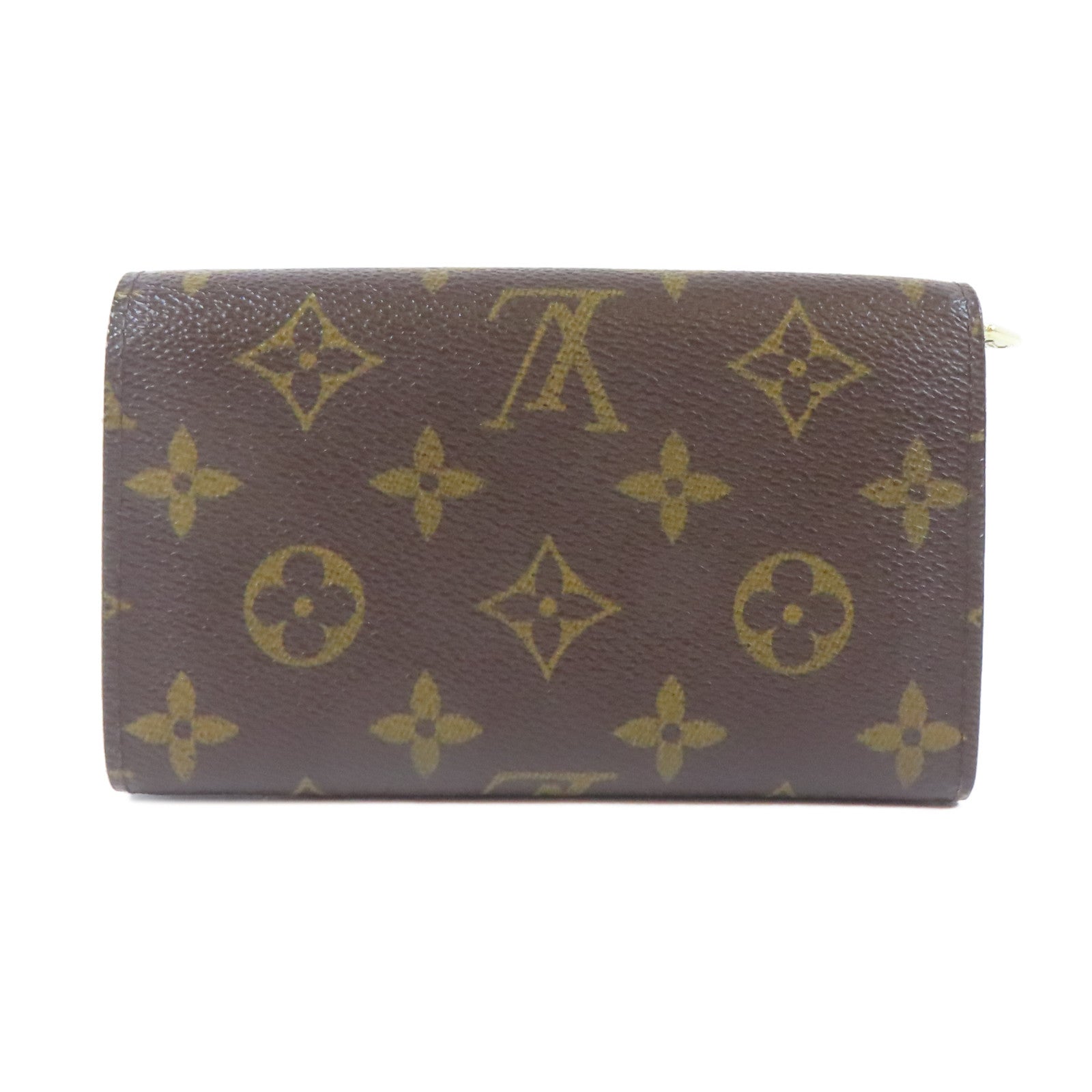 LOUIS VUITTON Monogram Wallet金扣錢包啡色
