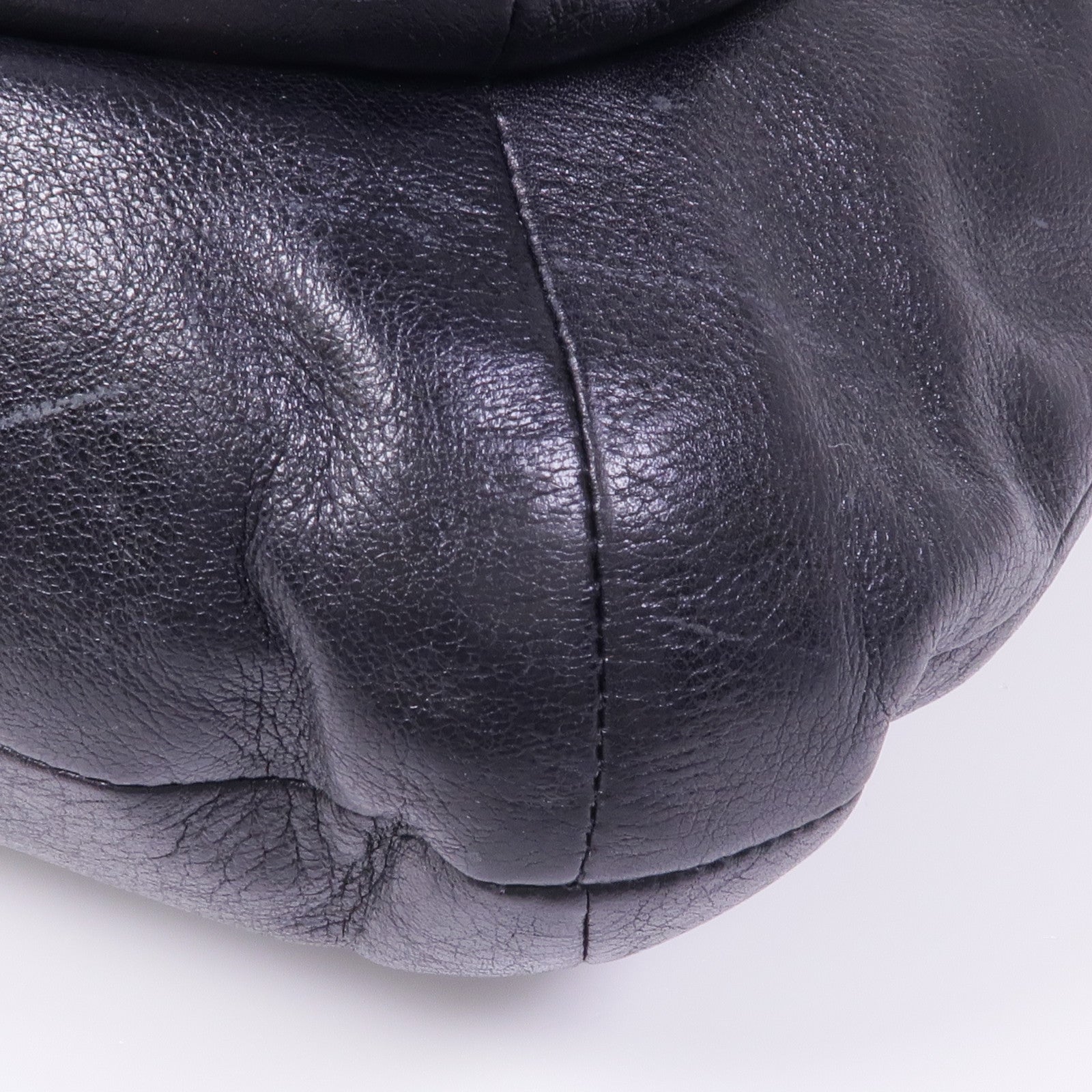 COACH 牛皮皮革Shoulder Bag銀扣肩背袋