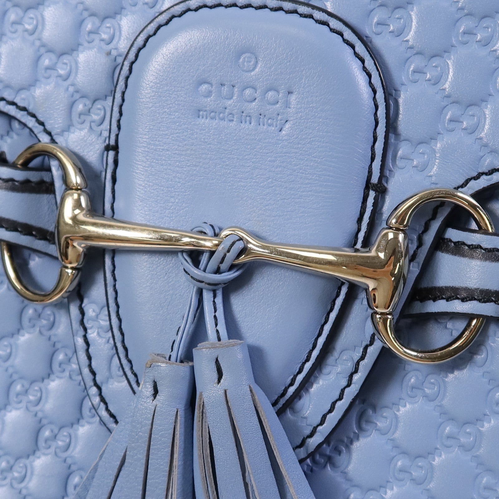 GUCCI 牛皮皮革Medium Emily金扣鏈帶肩背袋