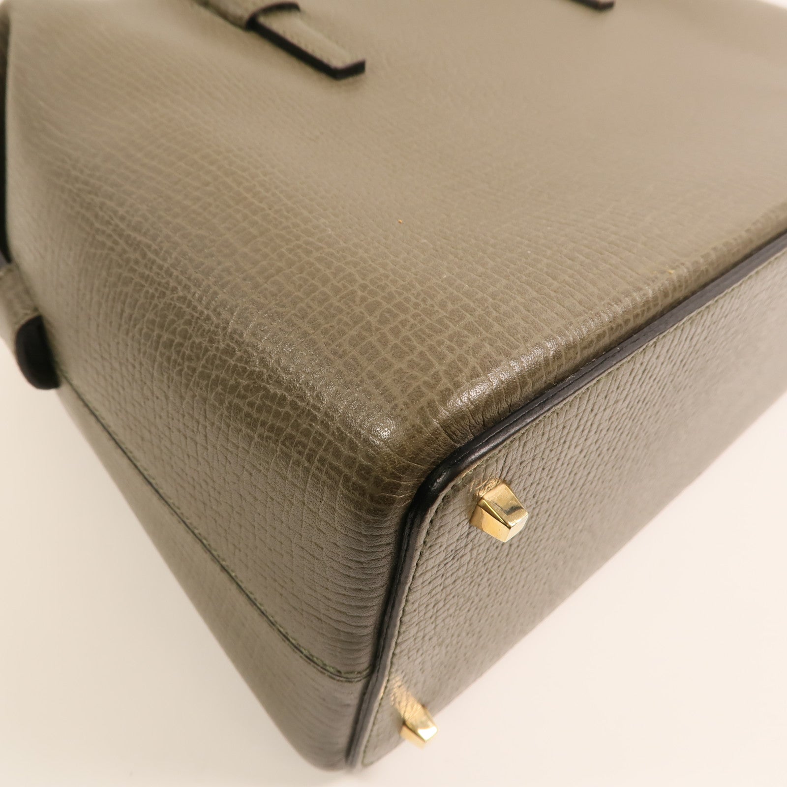 LOEWE 牛皮皮革Handbag金扣手挽袋