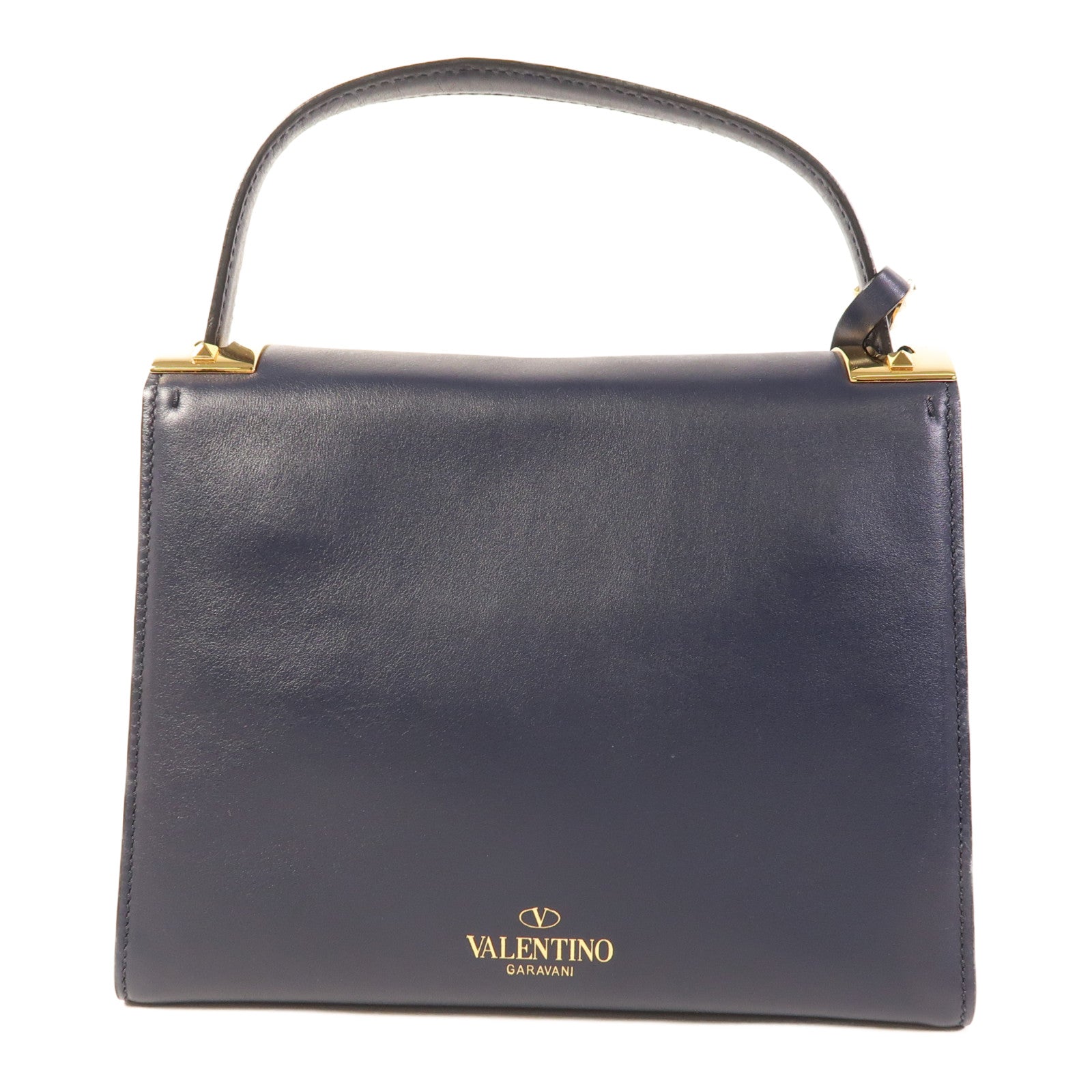 Valentino 牛皮皮革 2 way Shoulder Bag金扣手挽肩背兩用袋