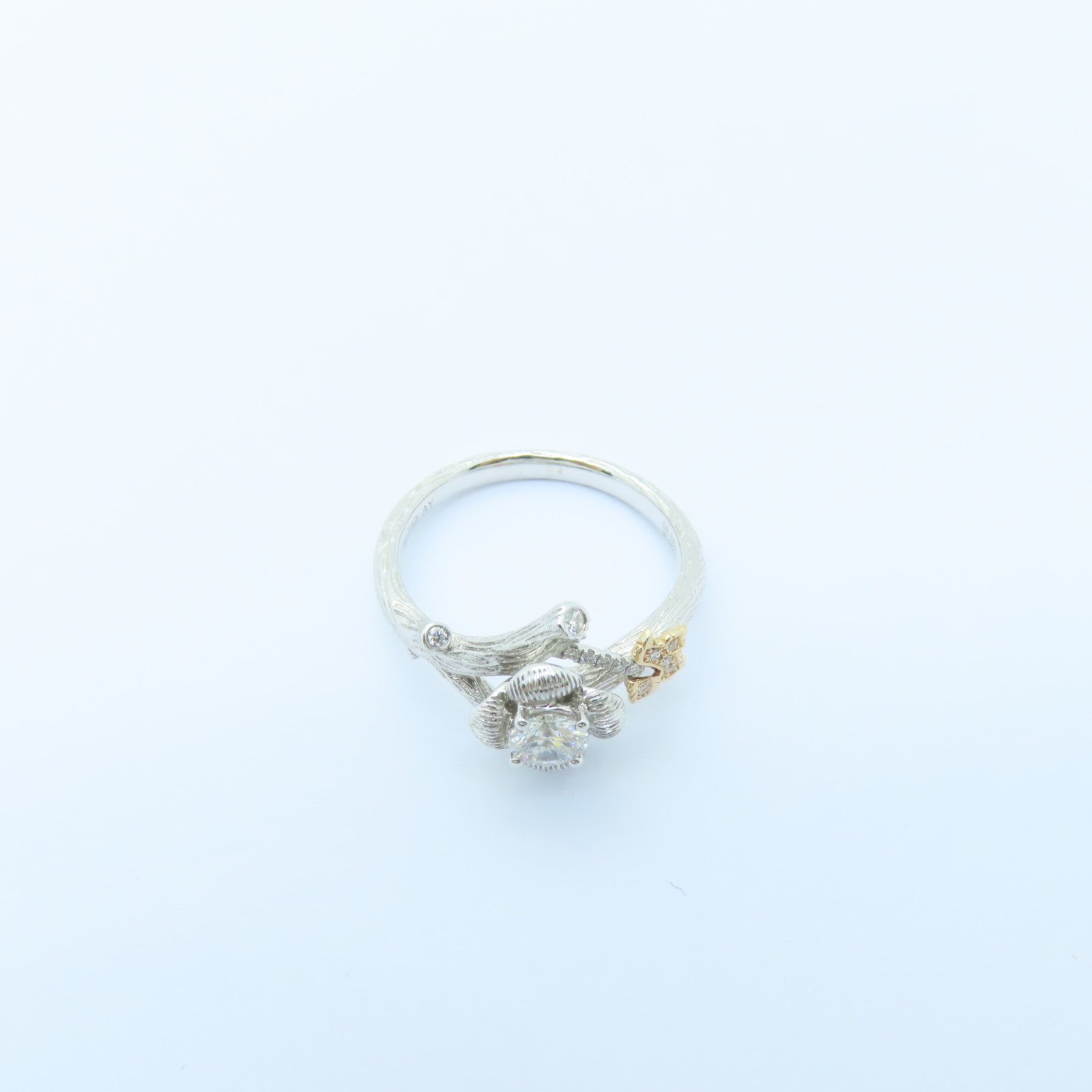 JEWELRY 【激減優惠】18K白金Diamond Ring 0.310ct/0.064ct鑽石戒指US#6.5