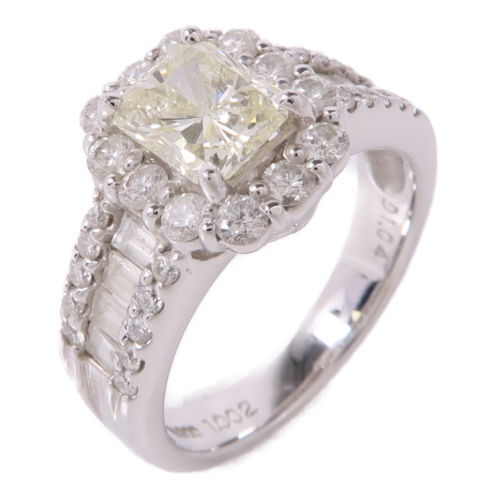 JEWELRY Diamond Ring PT900 Platinum US#6