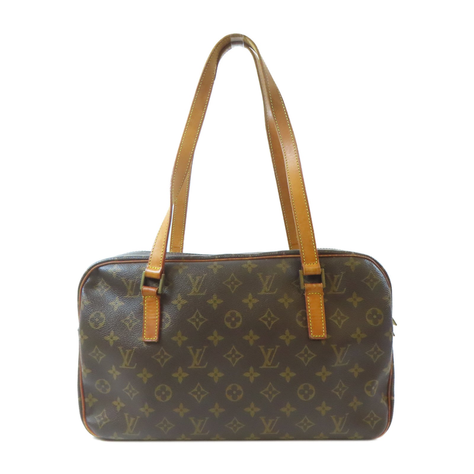 LOUIS VUITTON Monogram Cite GM金扣肩背袋啡色