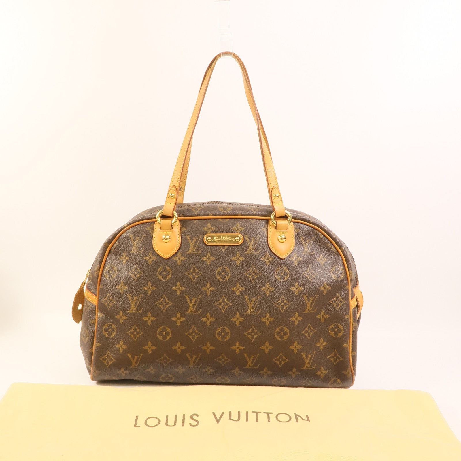 LOUIS VUITTON Monogram Montorgueil GM金扣肩背袋