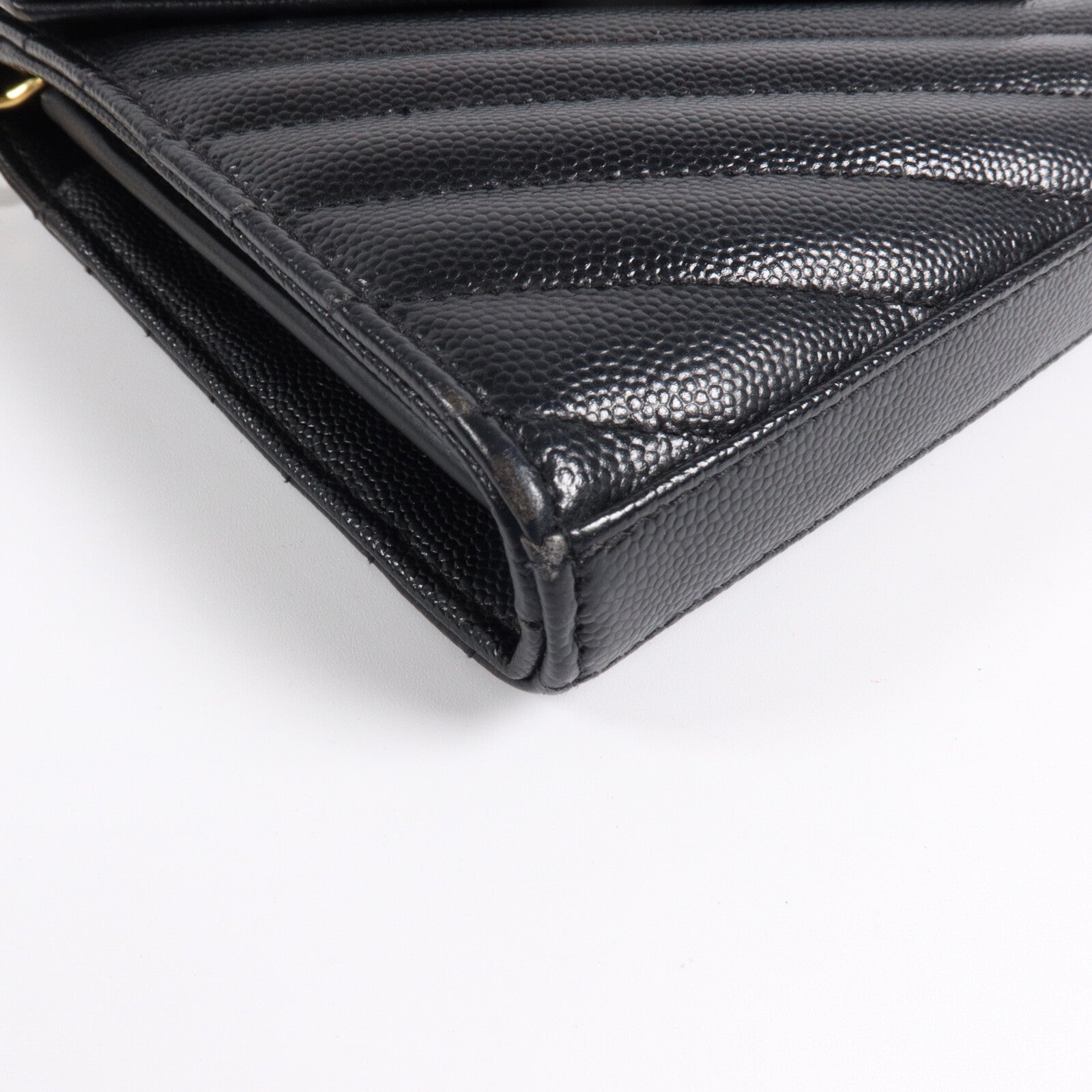 SAINT LAURENT 牛皮皮革Cassandre Envelope鏈帶肩背袋