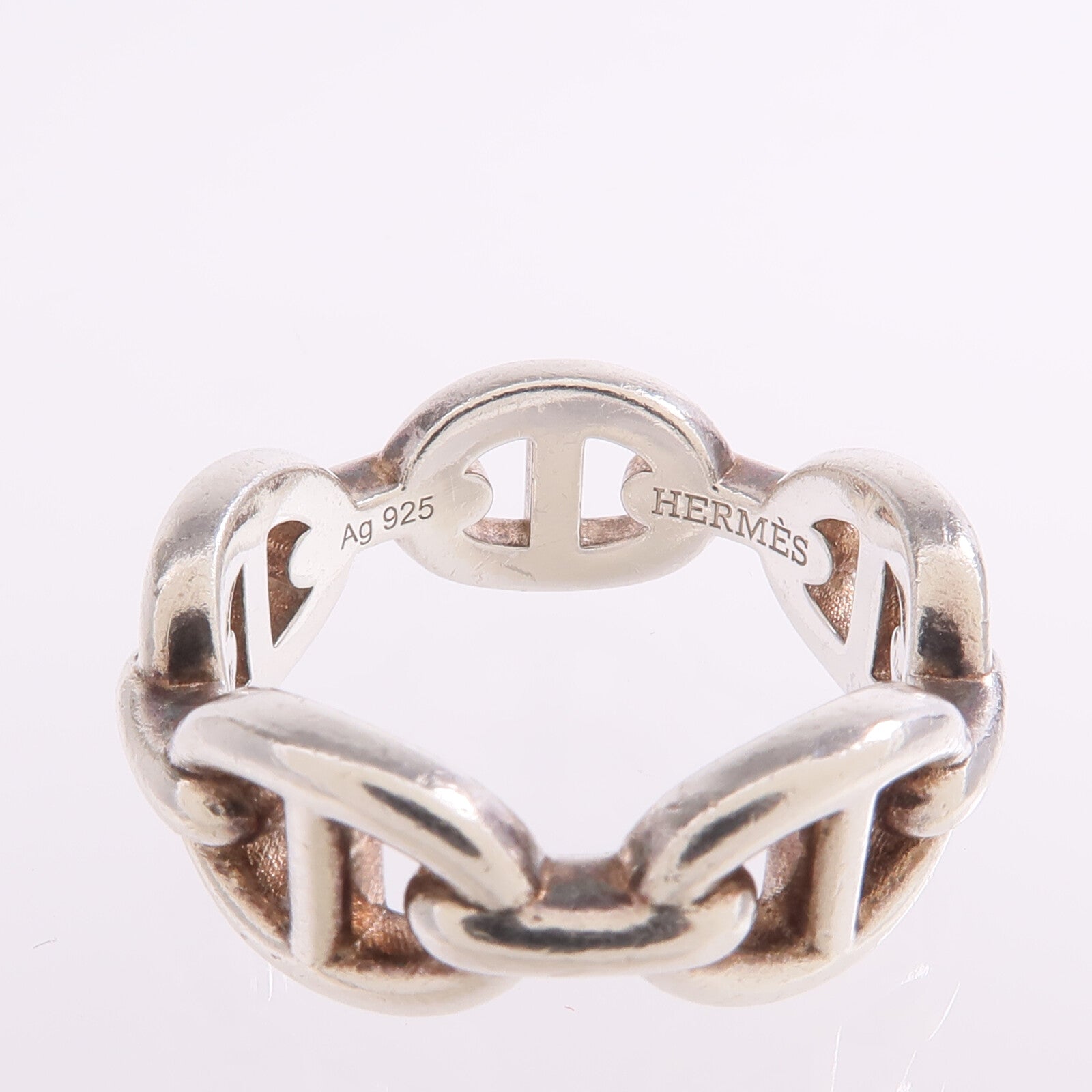 HERMES 925純銀Chaine D'anere Ring戒指US#5.5