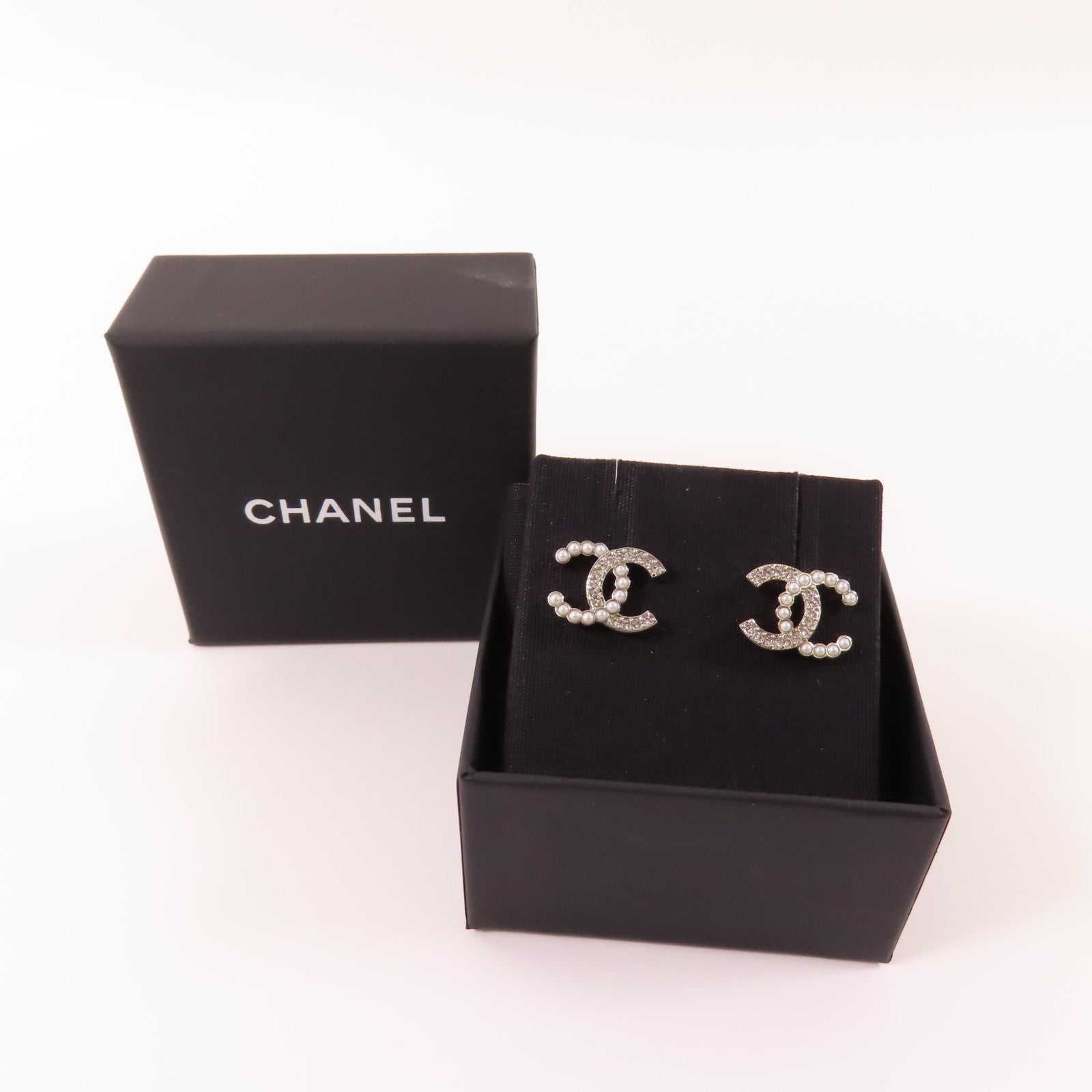 CHANEL 金屬Earrings耳環銀色