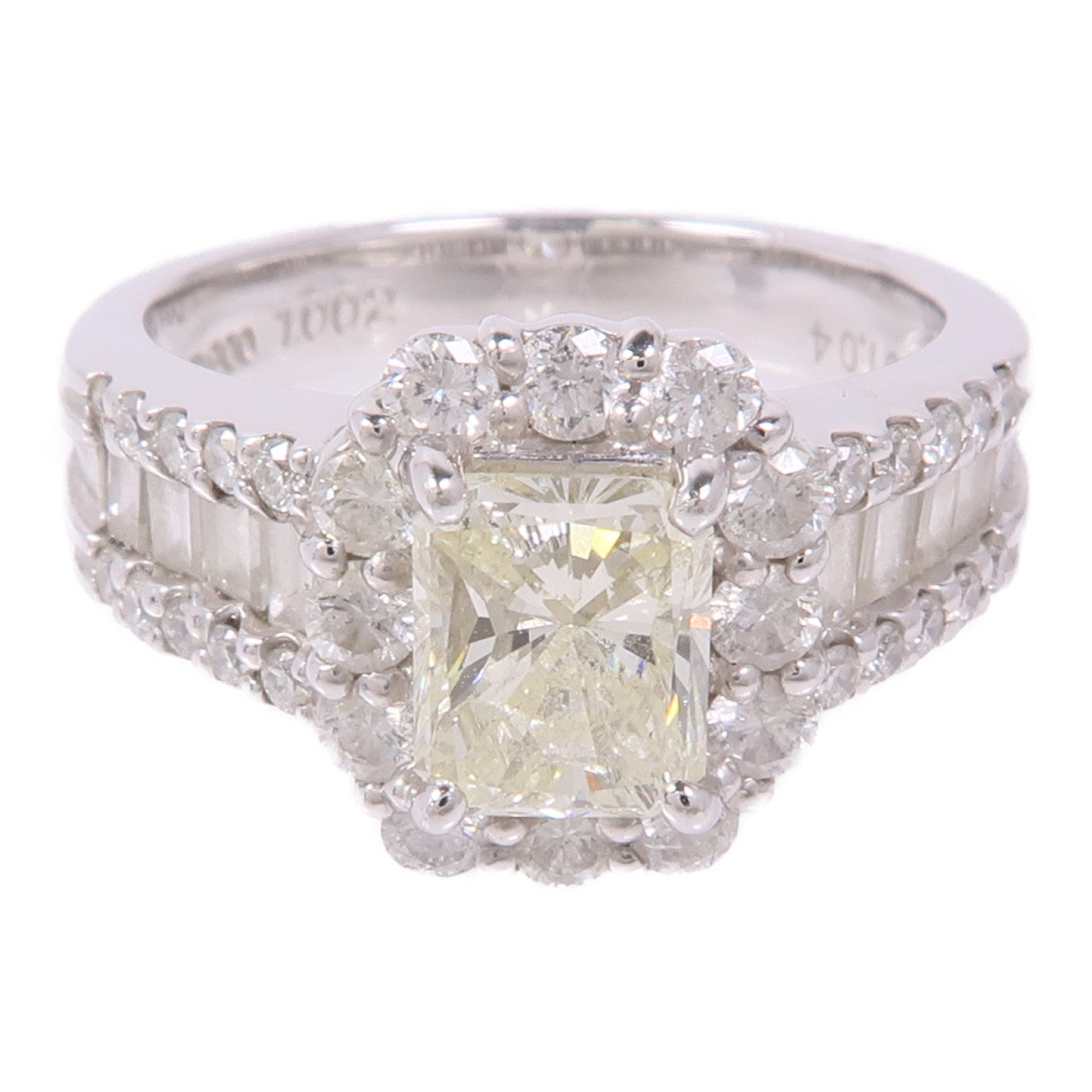 JEWELRY Diamond Ring PT900 Platinum US#6