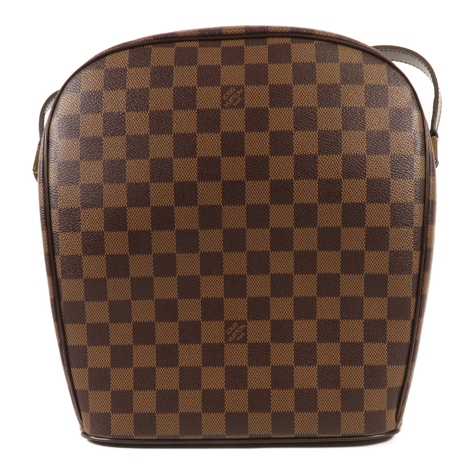 LOUIS VUITTON Damier Ebene Ipanema GM金扣肩背袋