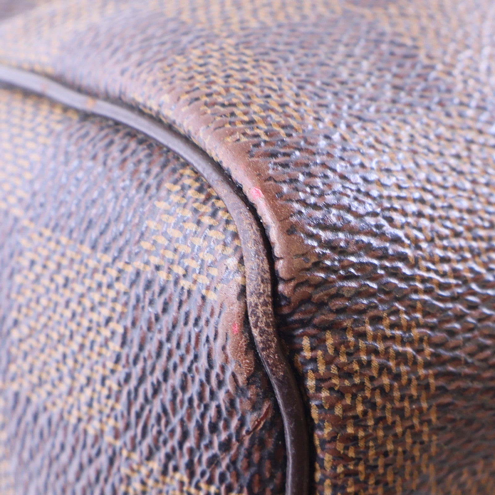 LOUIS VUITTON Damier Speedy 30金扣手挽袋棕色