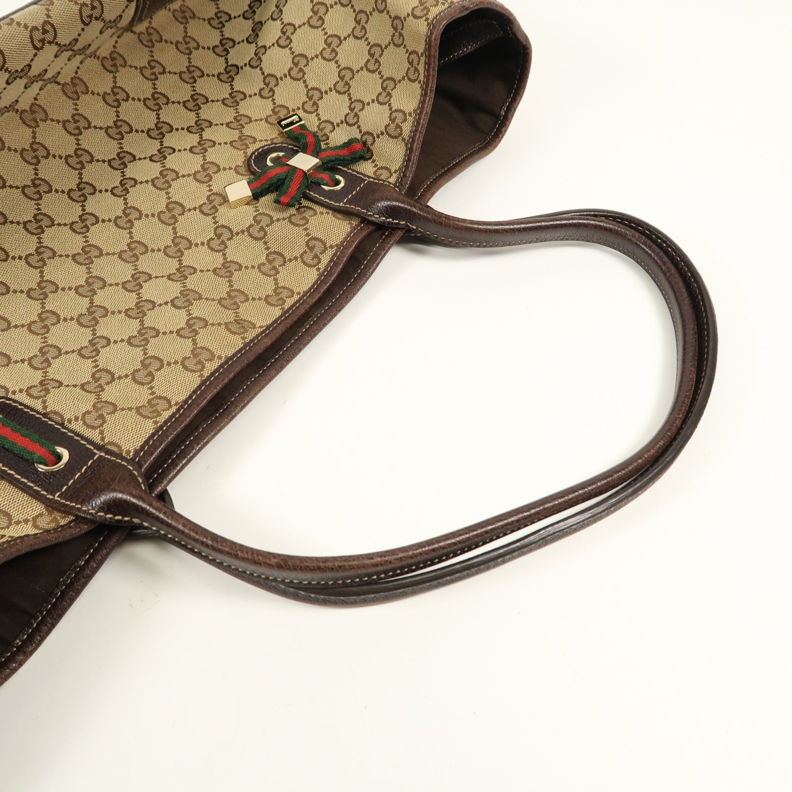GUCCI 帆布Shoulder Bag金扣肩背袋