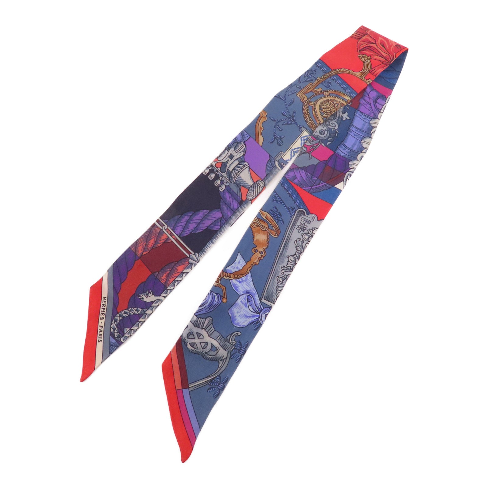 HERMES 絲質Twilly絲巾