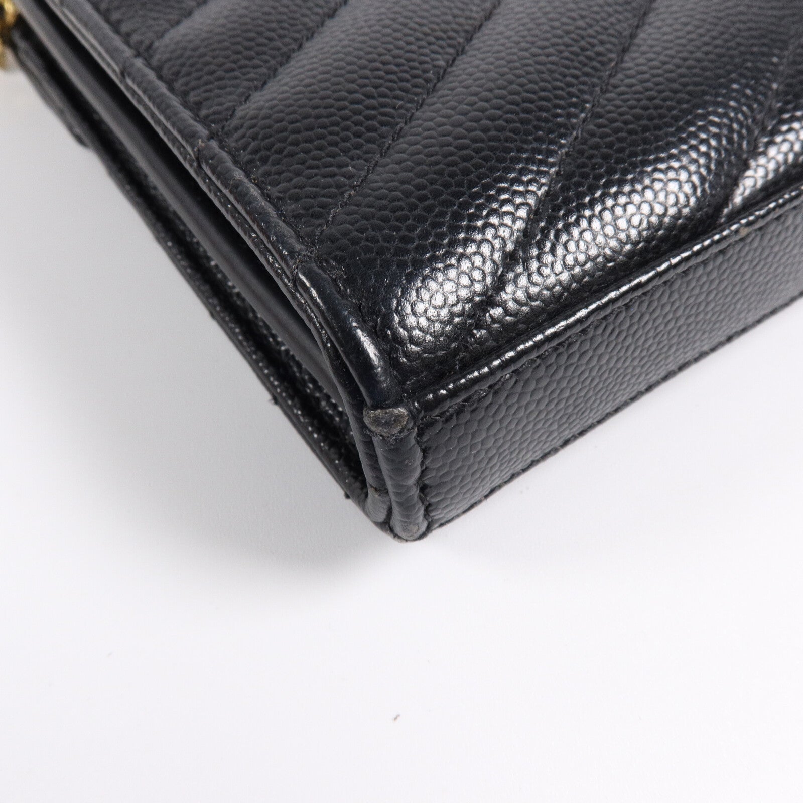 SAINT LAURENT 牛皮皮革Cassandre Envelope鏈帶肩背袋