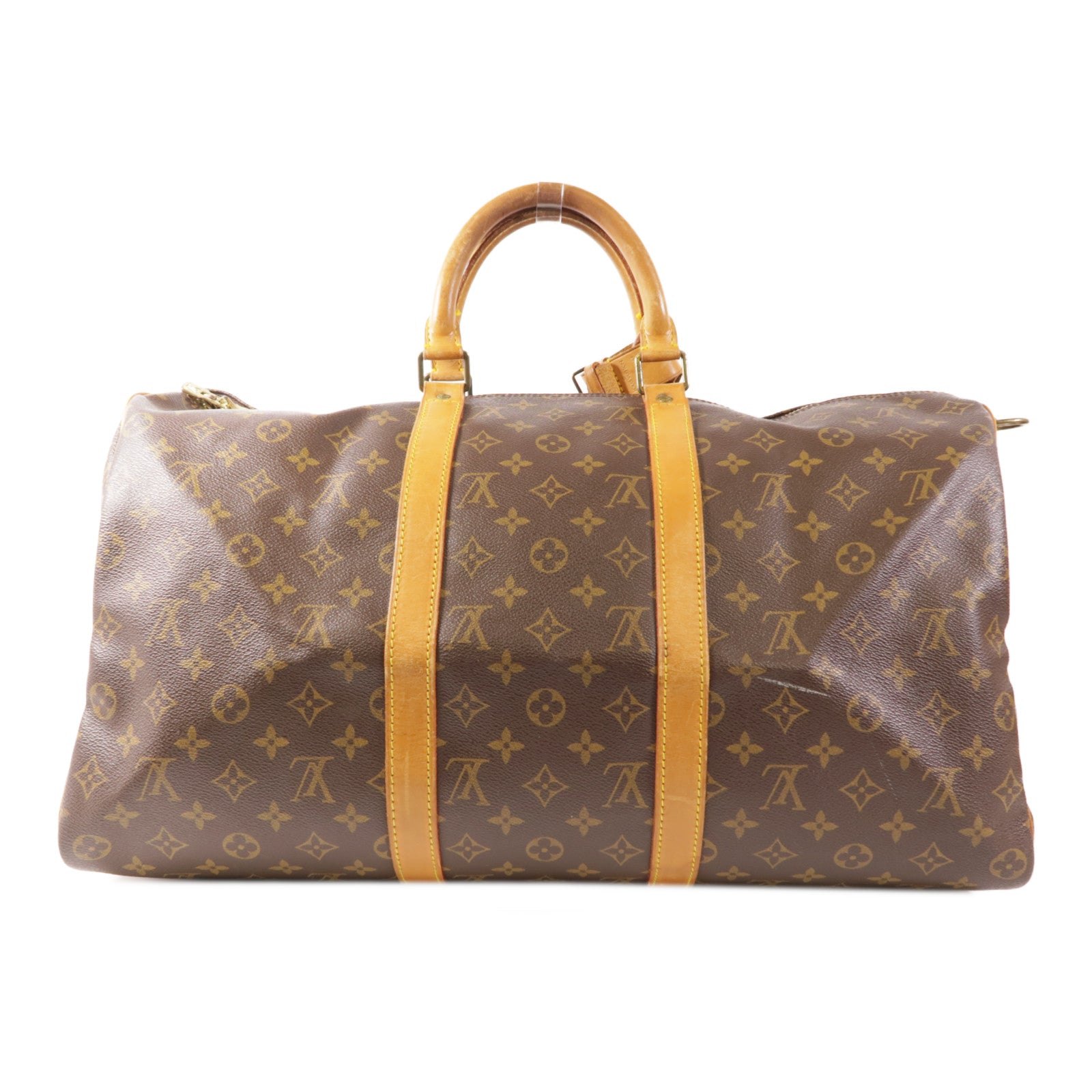 LOUIS VUITTON Monogram Keepall Bandouliere 50金扣手挽肩背兩用袋