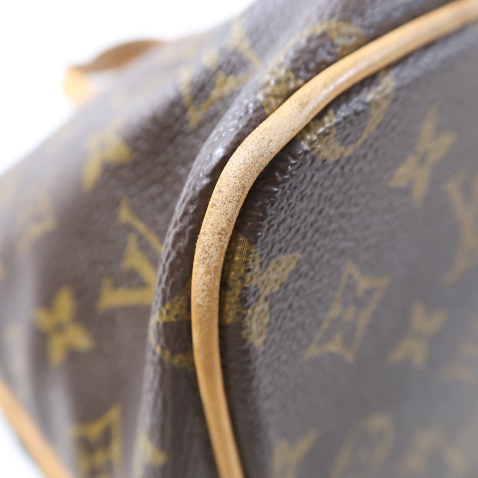 LOUIS VUITTON Monogram Palermo PM金扣手挽肩背兩用袋棕色