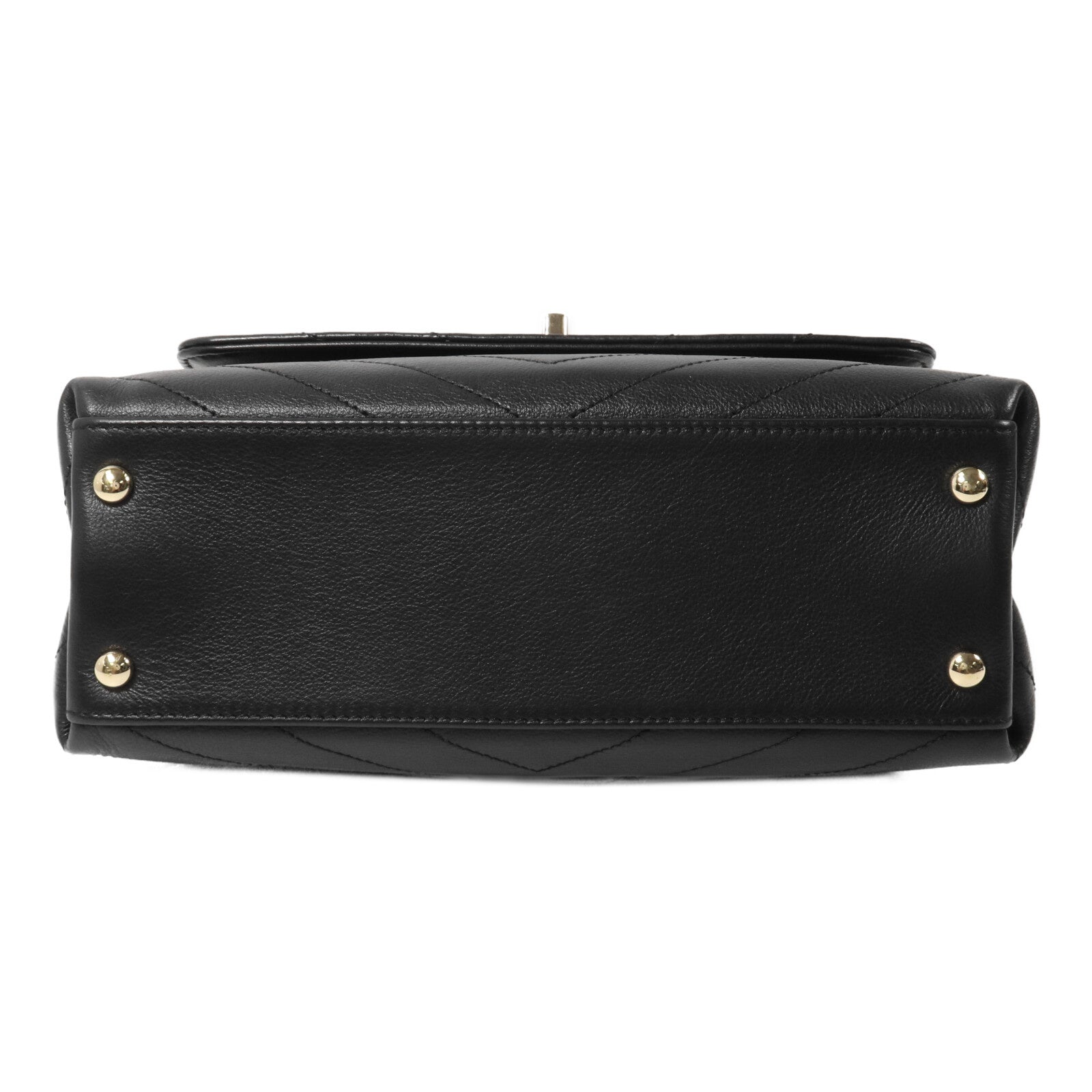 CHANEL 牛皮皮革Top Handler Flap鏈帶手挽肩背兩用袋