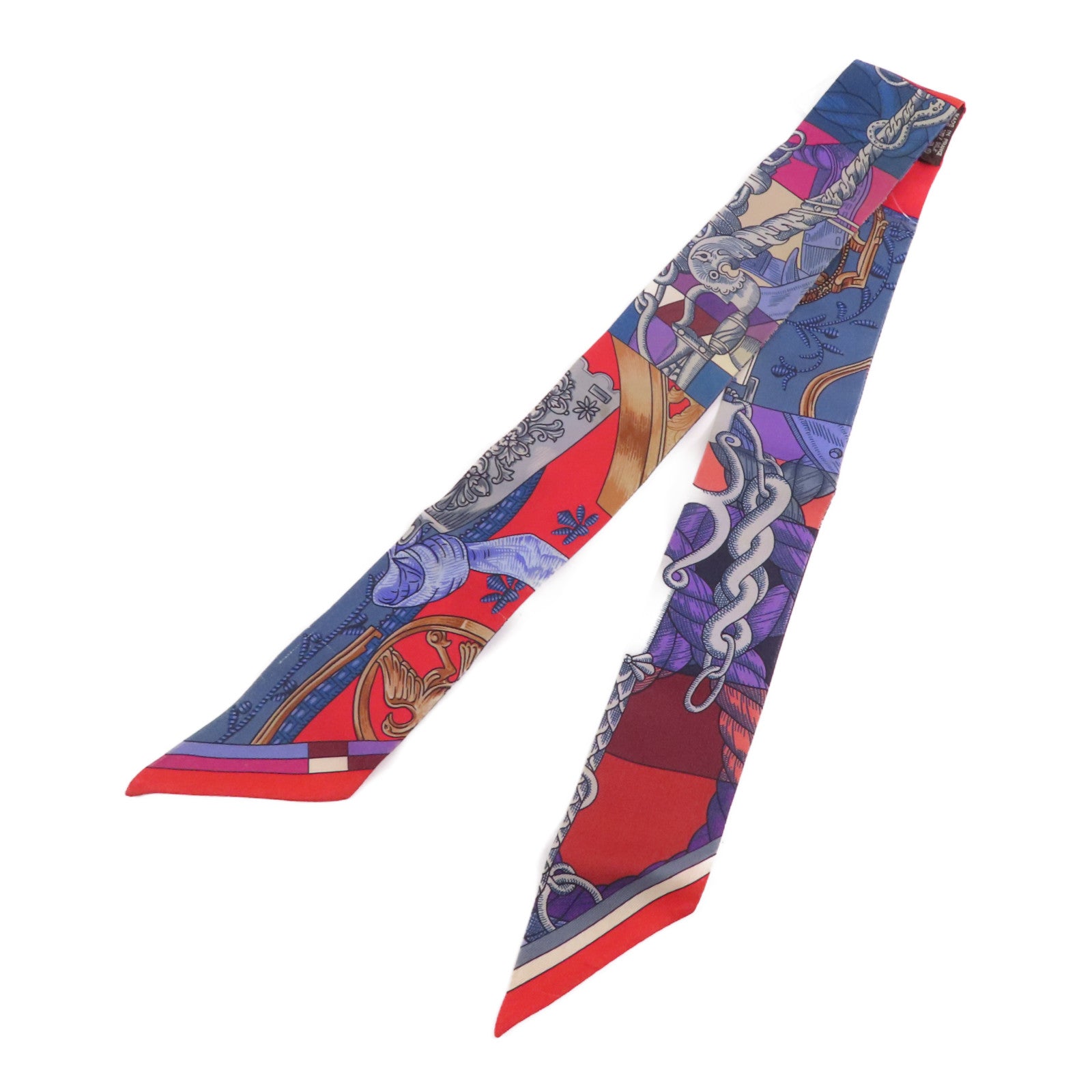 HERMES 絲質Twilly絲巾