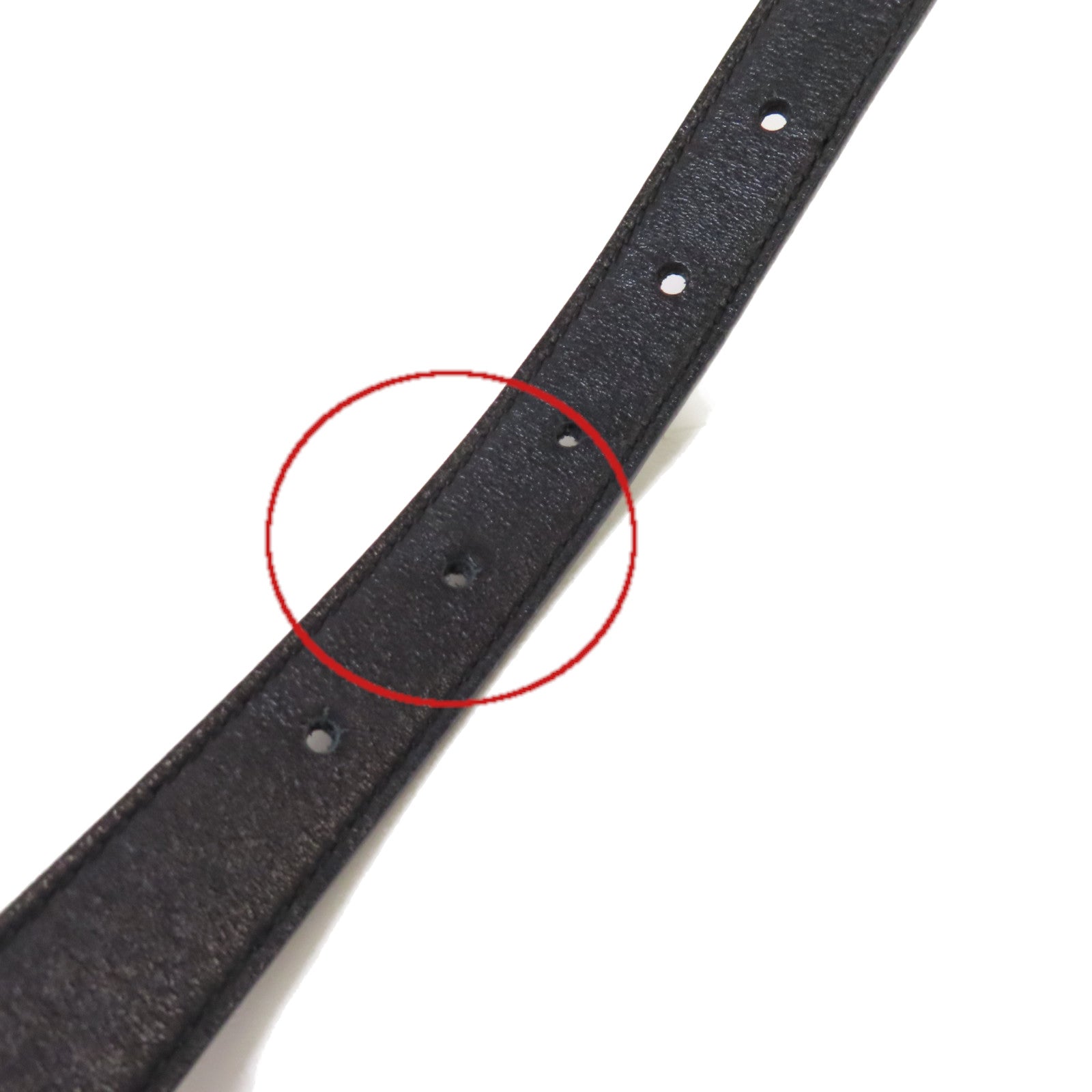 GUCCI 羊皮皮革GG Marmont Thin Belt金扣皮帶黑色
