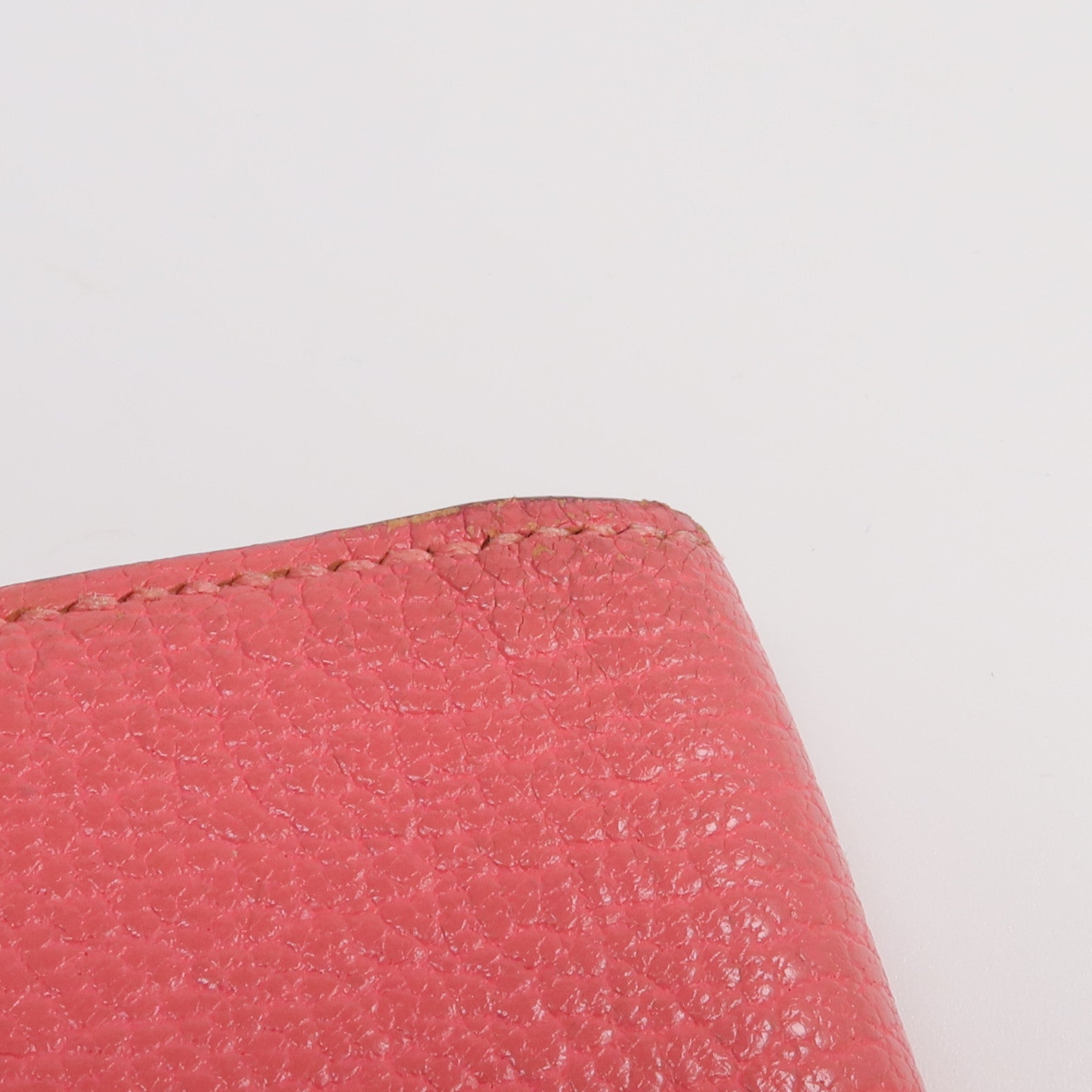 HERMES 山羊皮革Evelyne Long Wallet長錢包Rose Lipstick