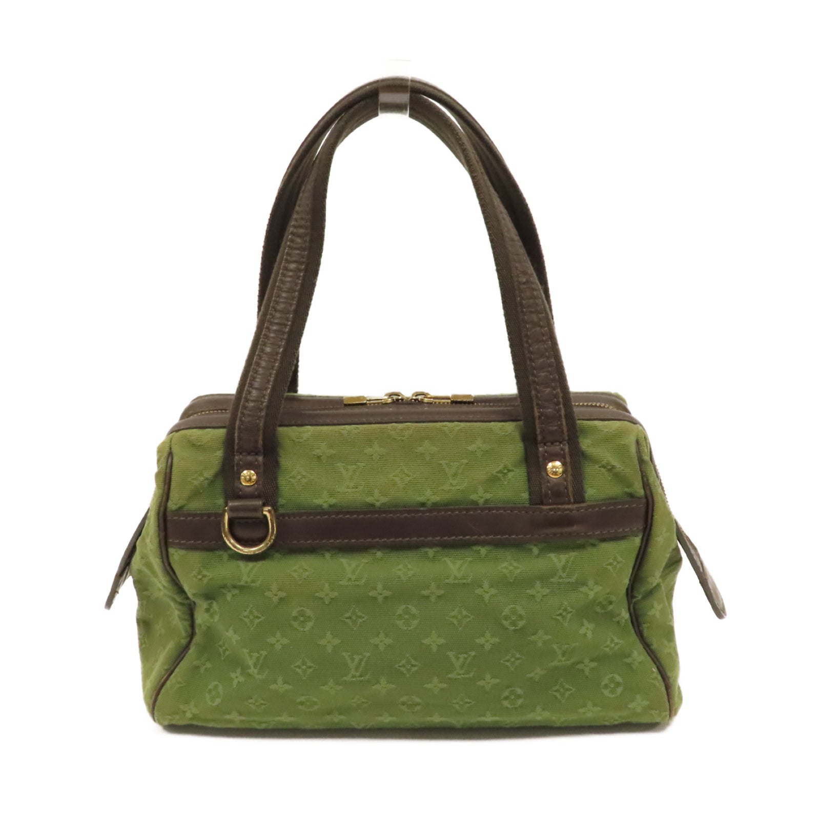 LOUIS VUITTON 【激減優惠】Monogram Mini Josephine PM金扣手挽袋綠色