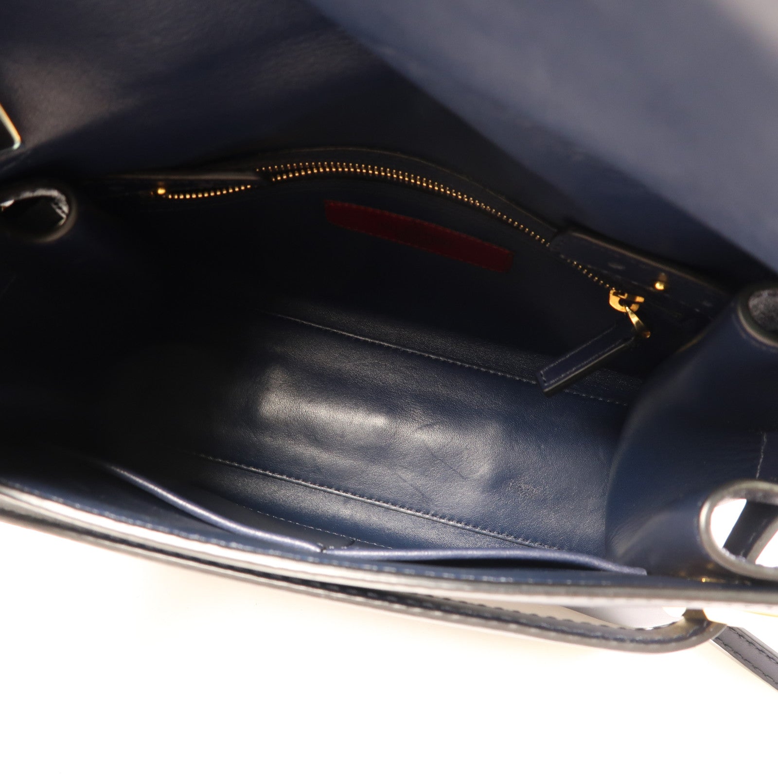 Valentino 牛皮皮革 2 way Shoulder Bag金扣手挽肩背兩用袋