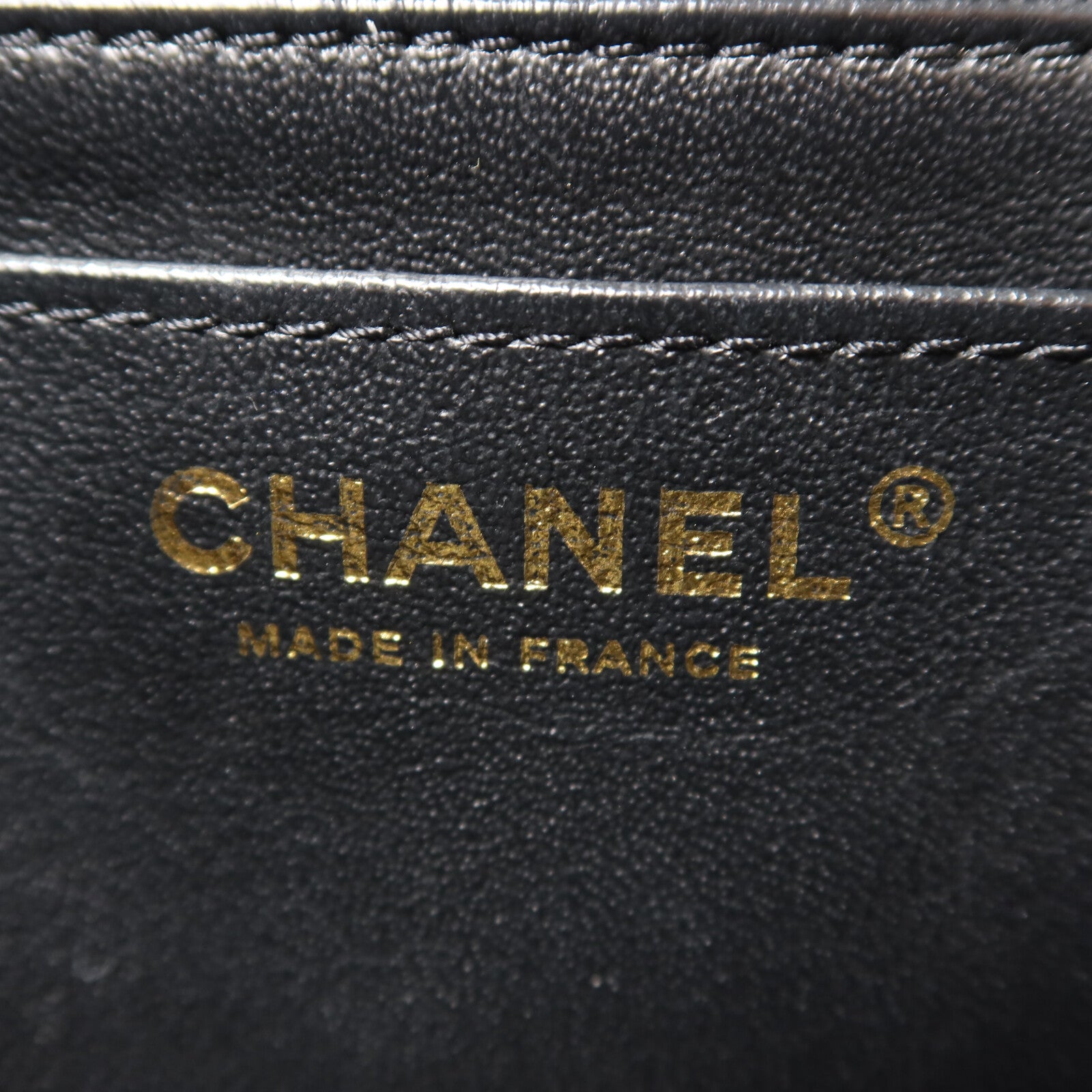 CHANEL 牛皮皮革2.55 Mini鏈帶手挽肩背兩用袋