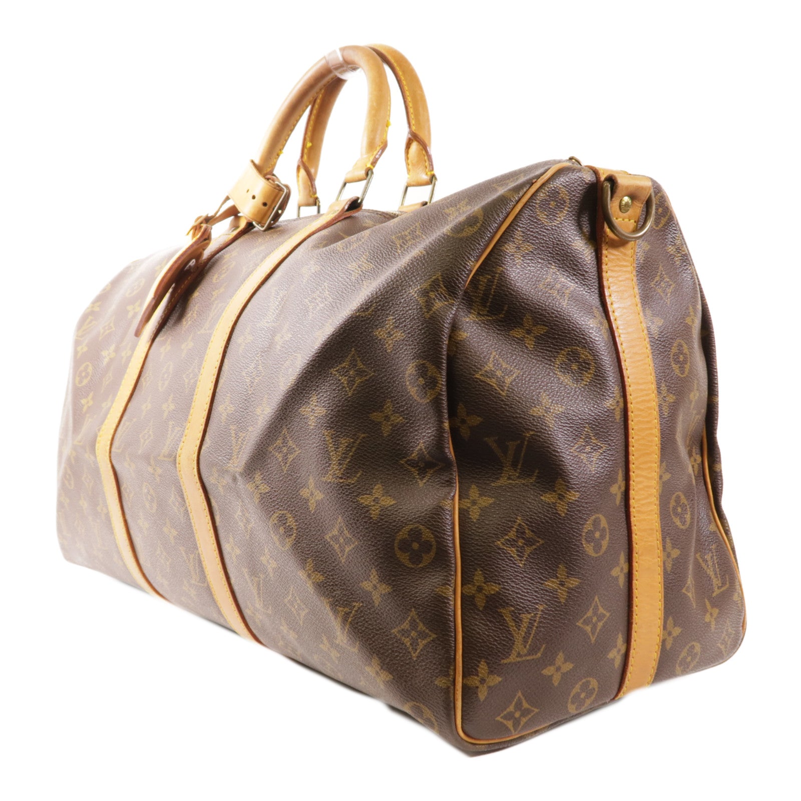 LOUIS VUITTON Monogram Keepall Bandouliere 50金扣手挽肩背兩用袋