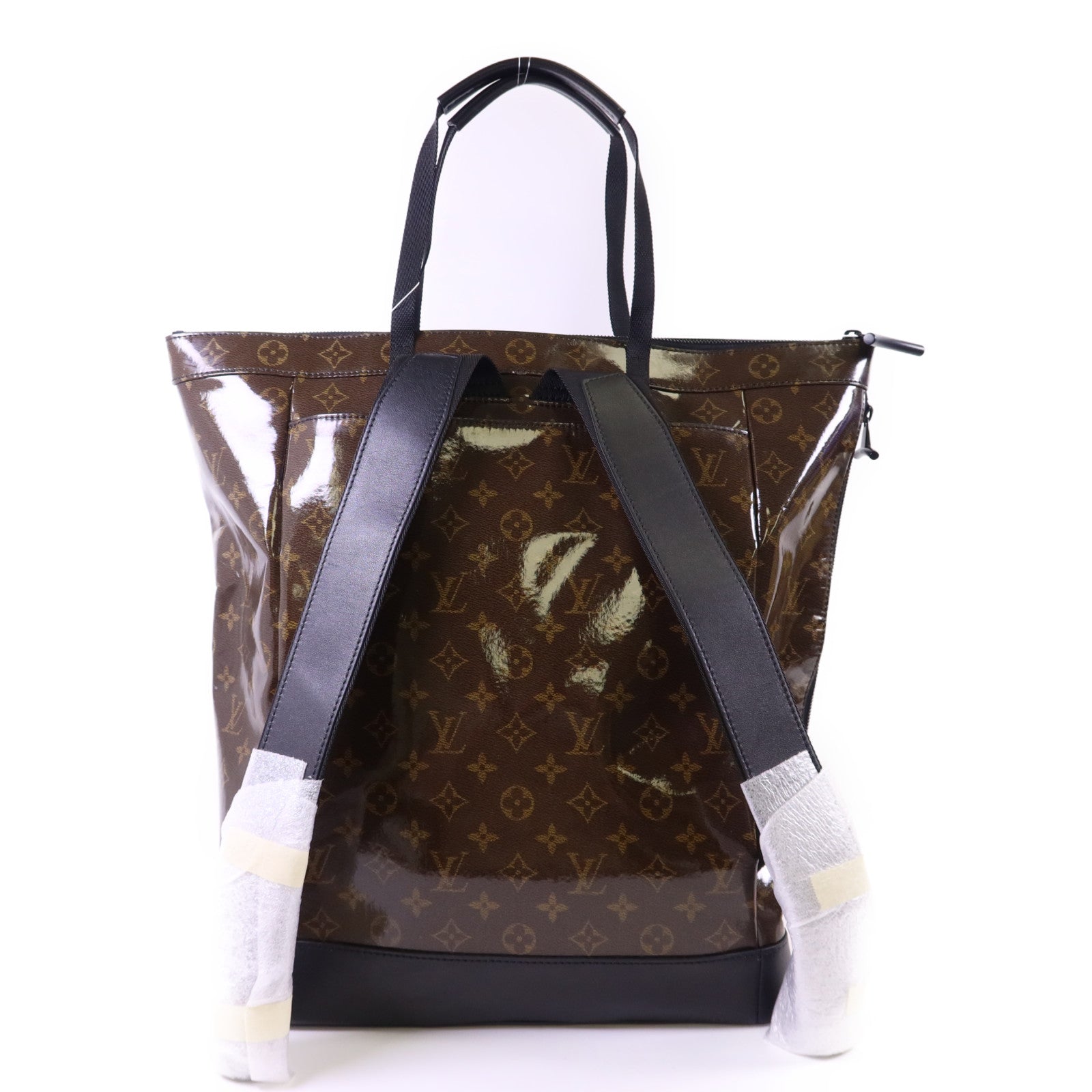 LOUIS VUITTON Monogram Glaze Zippen Tote Backpack背包